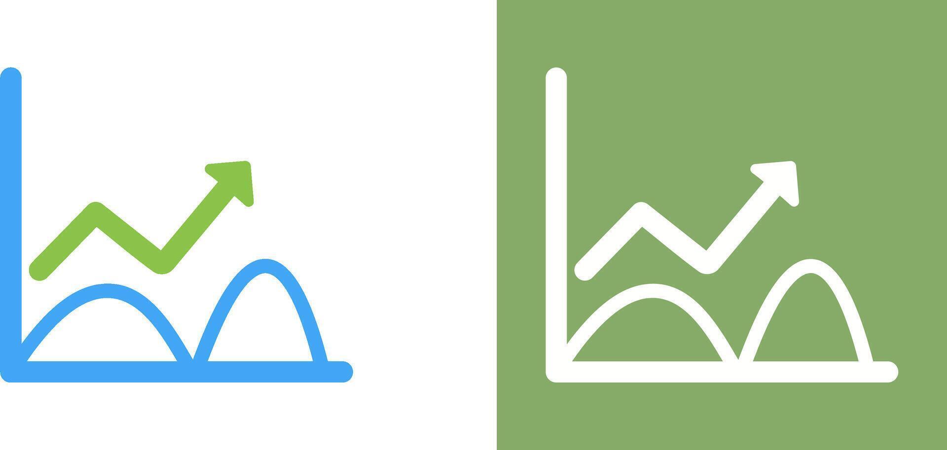 Trend in Graph Icon Design vector
