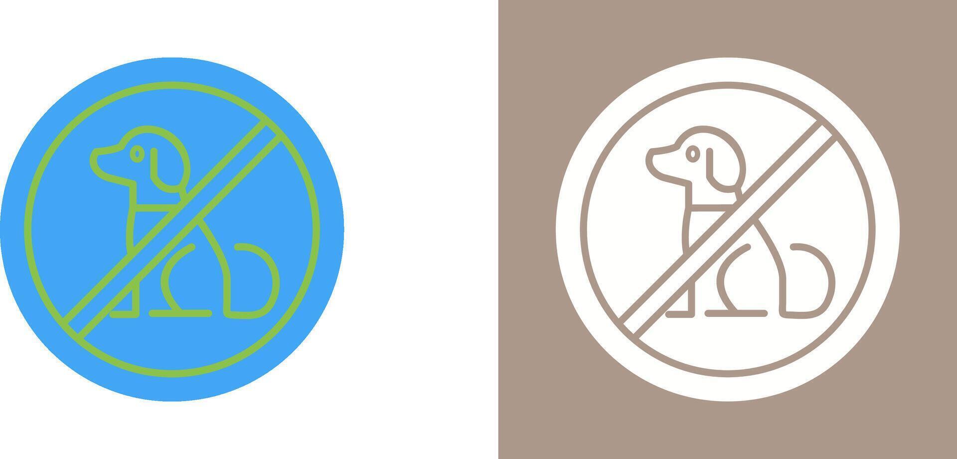 No Pets Icon Design vector