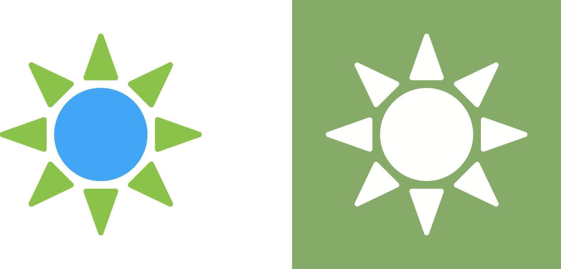 UV Radiation Icon Design vector