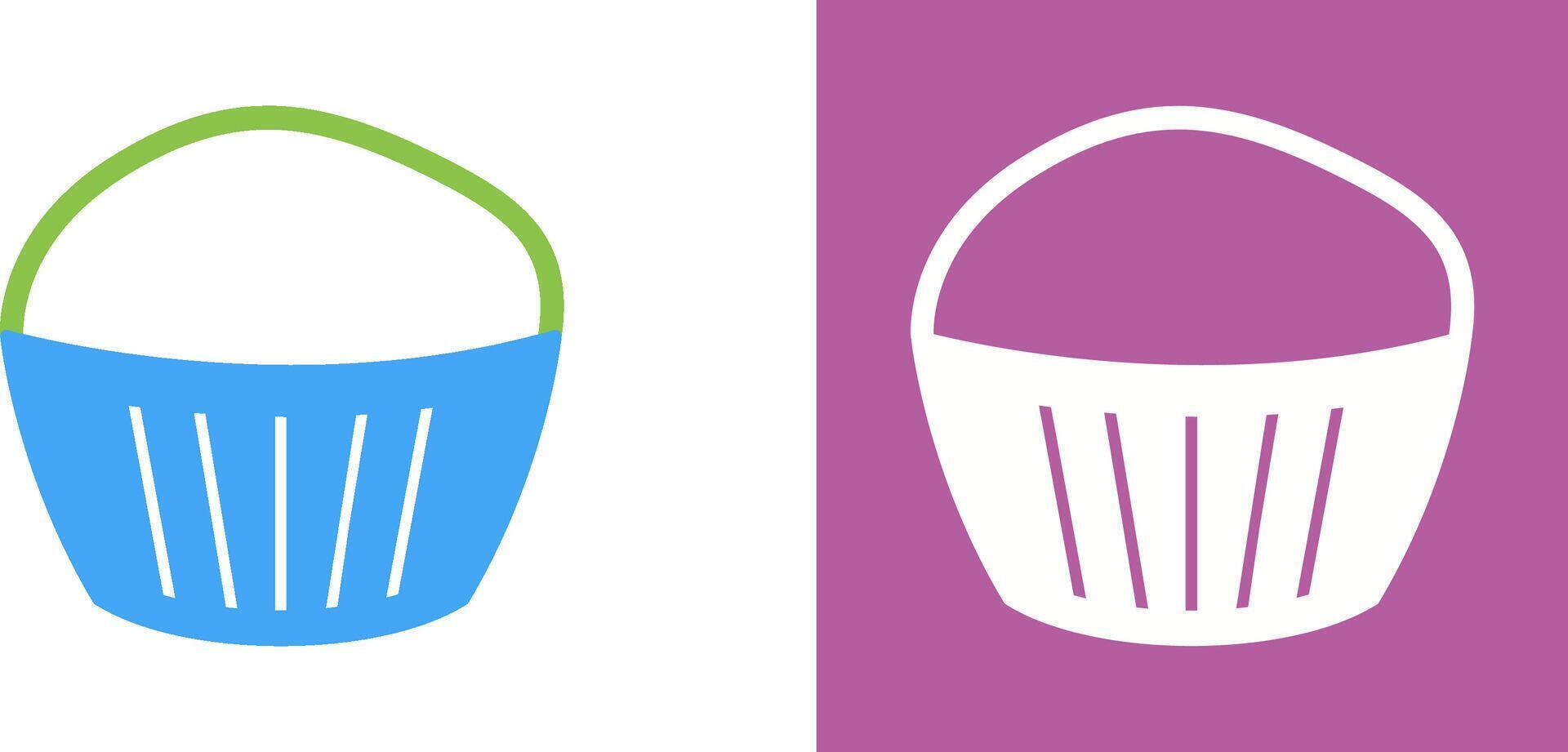 Chocolate Muffin Icon Design vector