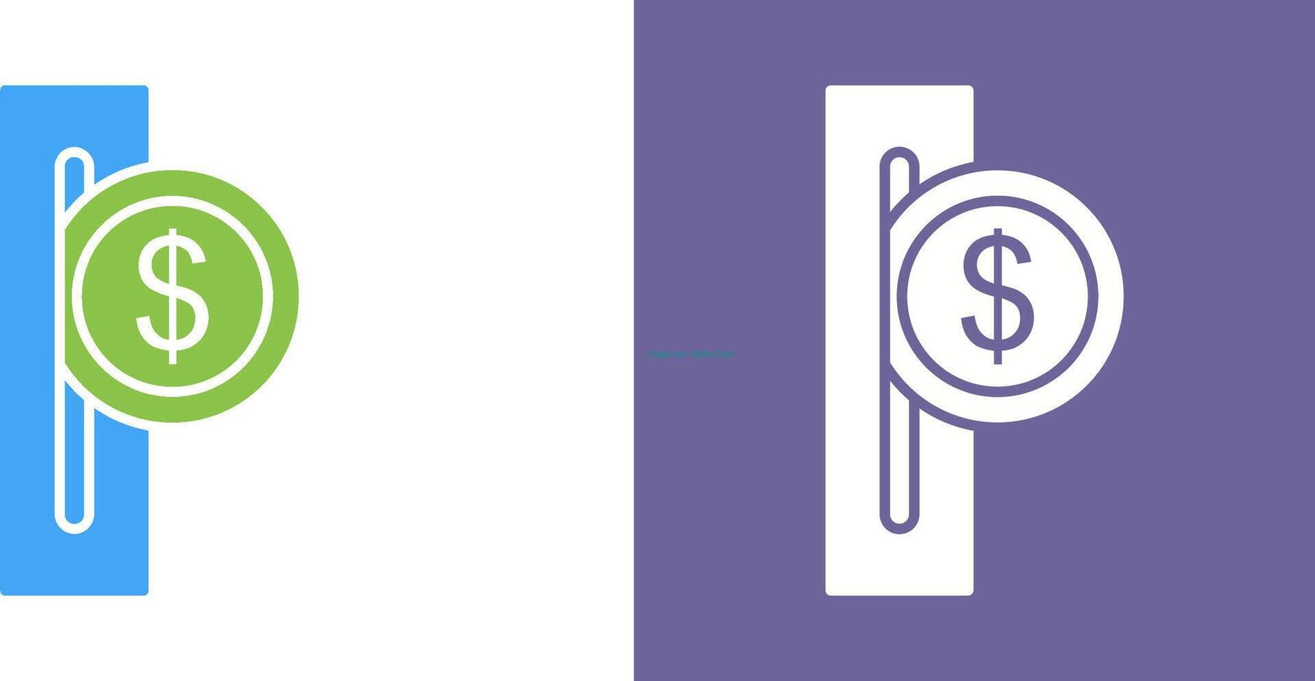 Slot for Coins Icon Design vector
