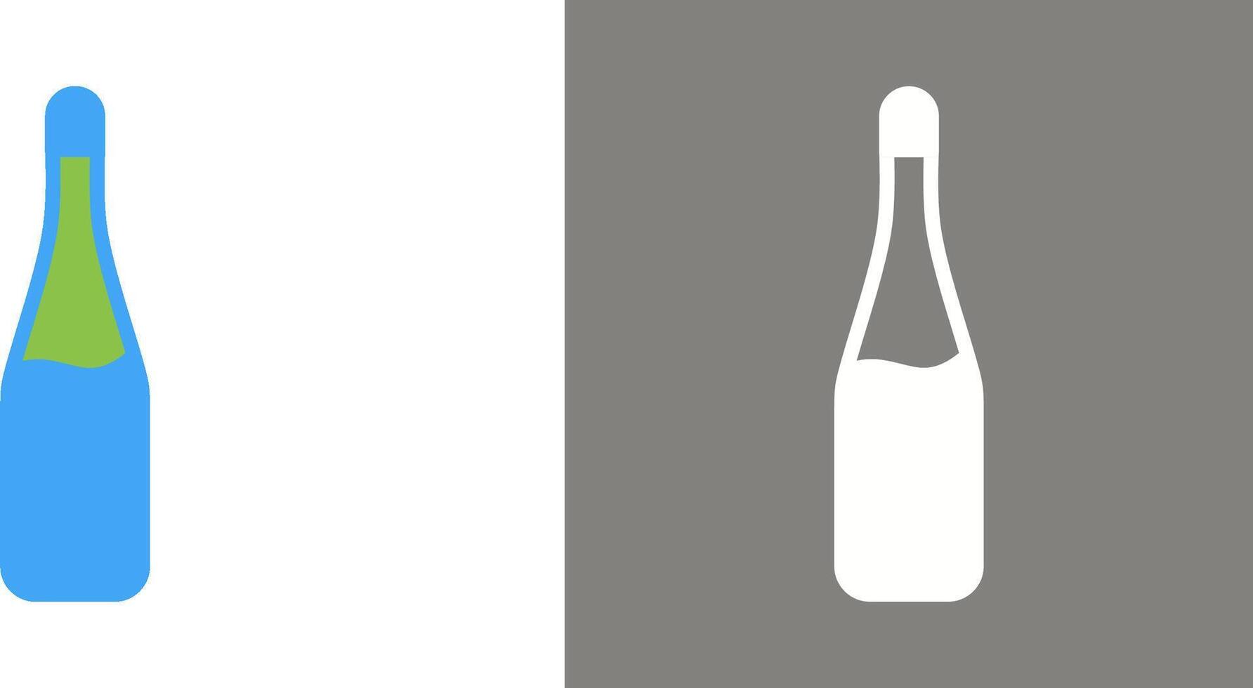 Champagne Bottle Icon Design vector