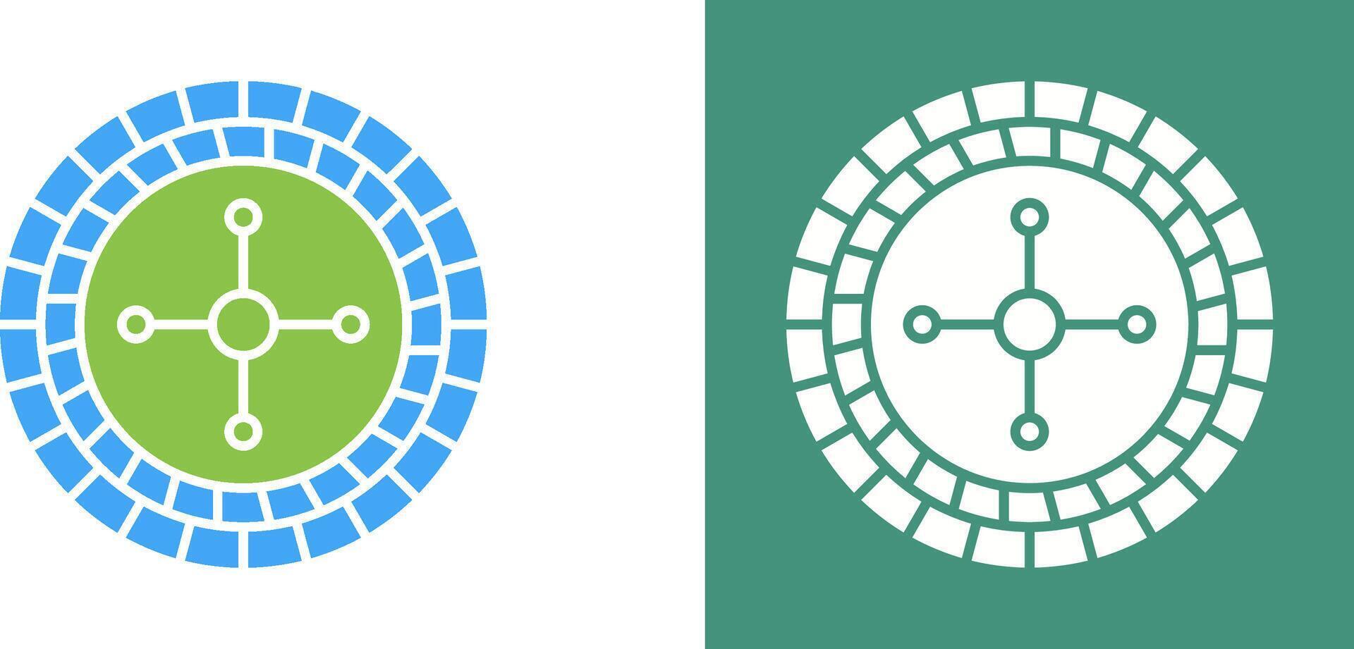 Roulette Icon Design vector