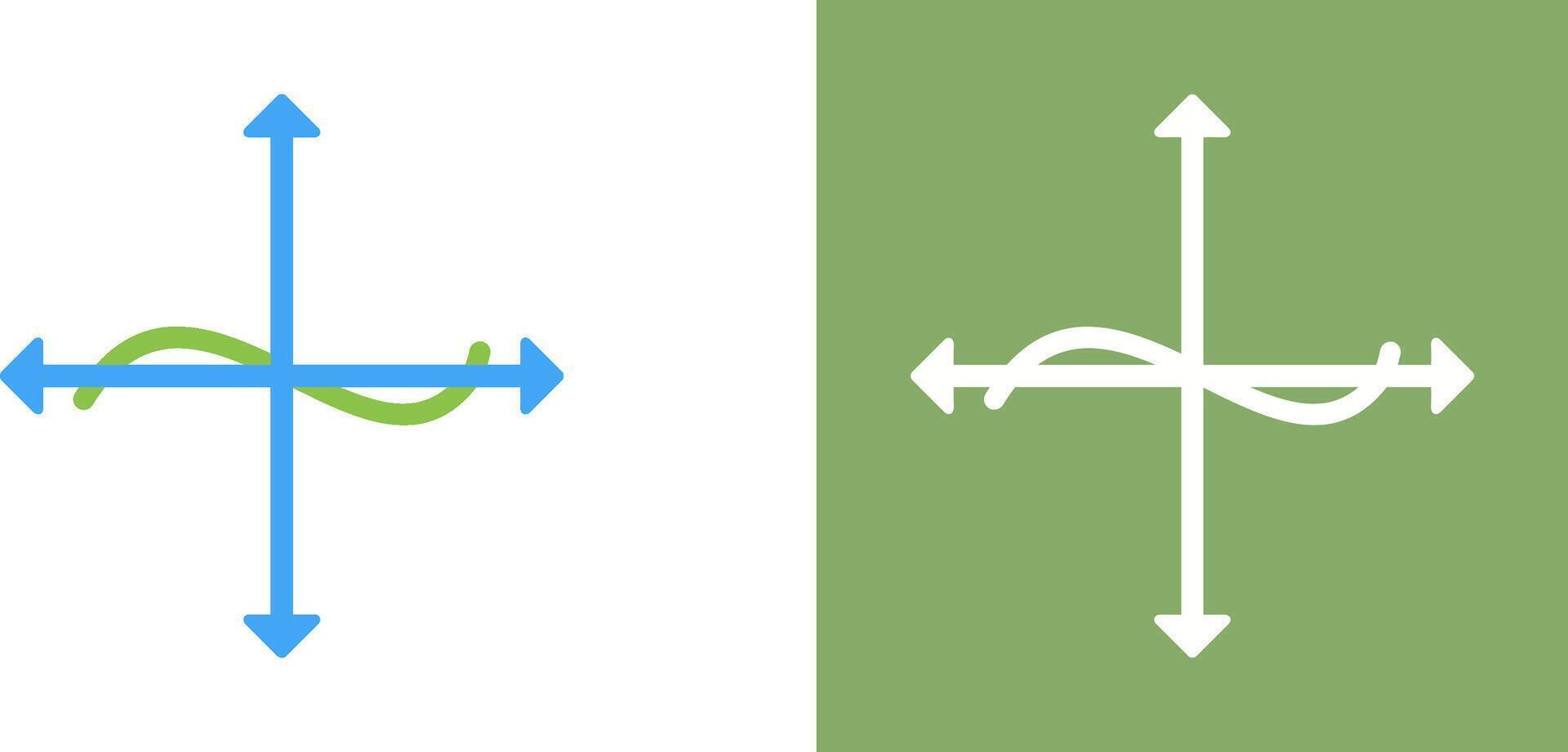 Unique Graph Icon Design vector
