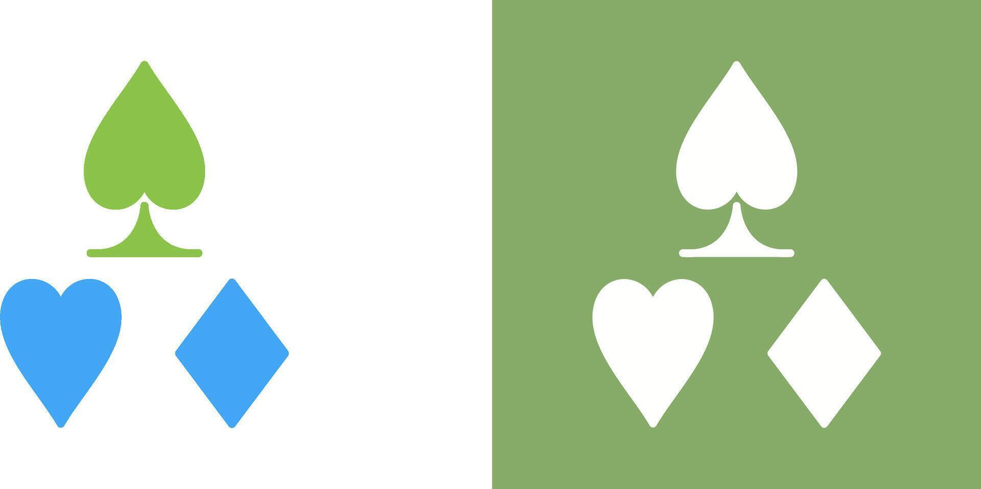 Card Suits Icon Design vector