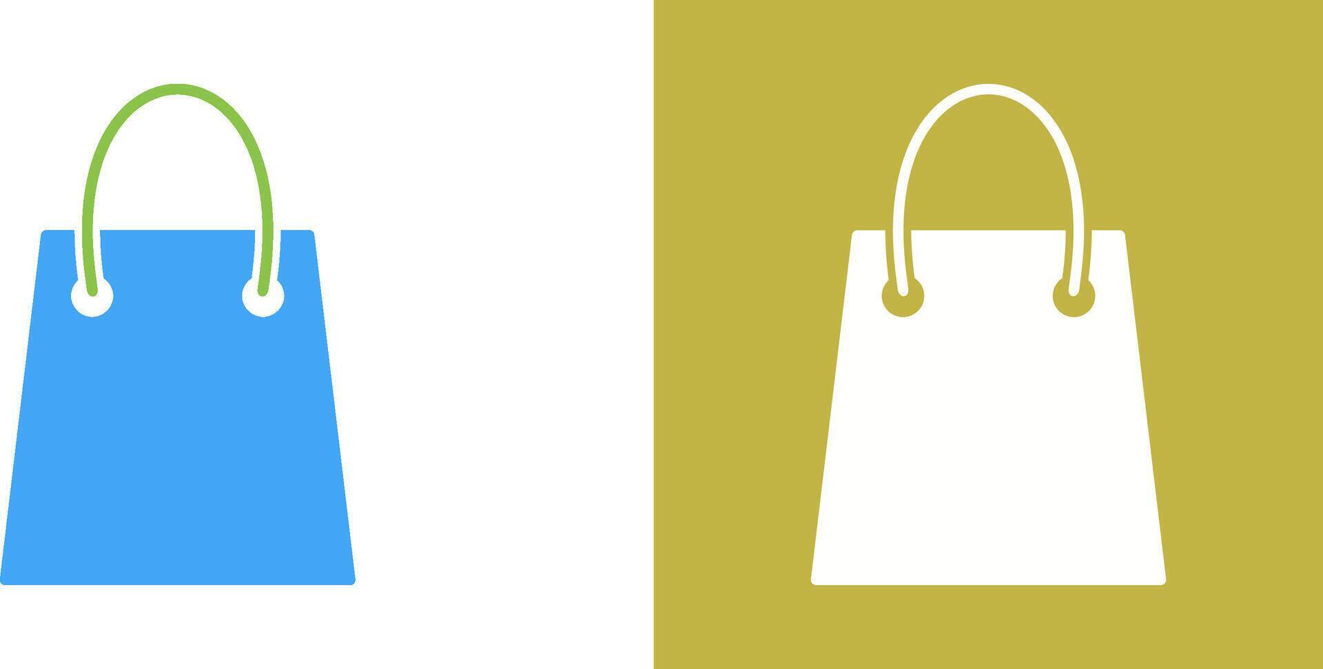 Unique Shopping Bag Icon Design vector