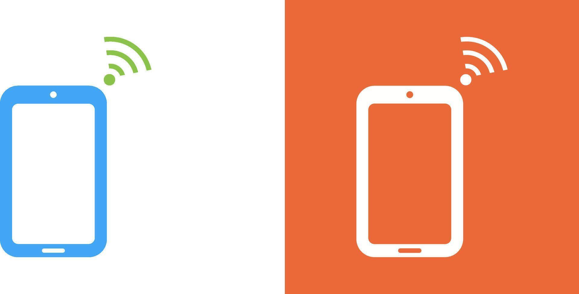 Unique Connected Device Icon Design vector