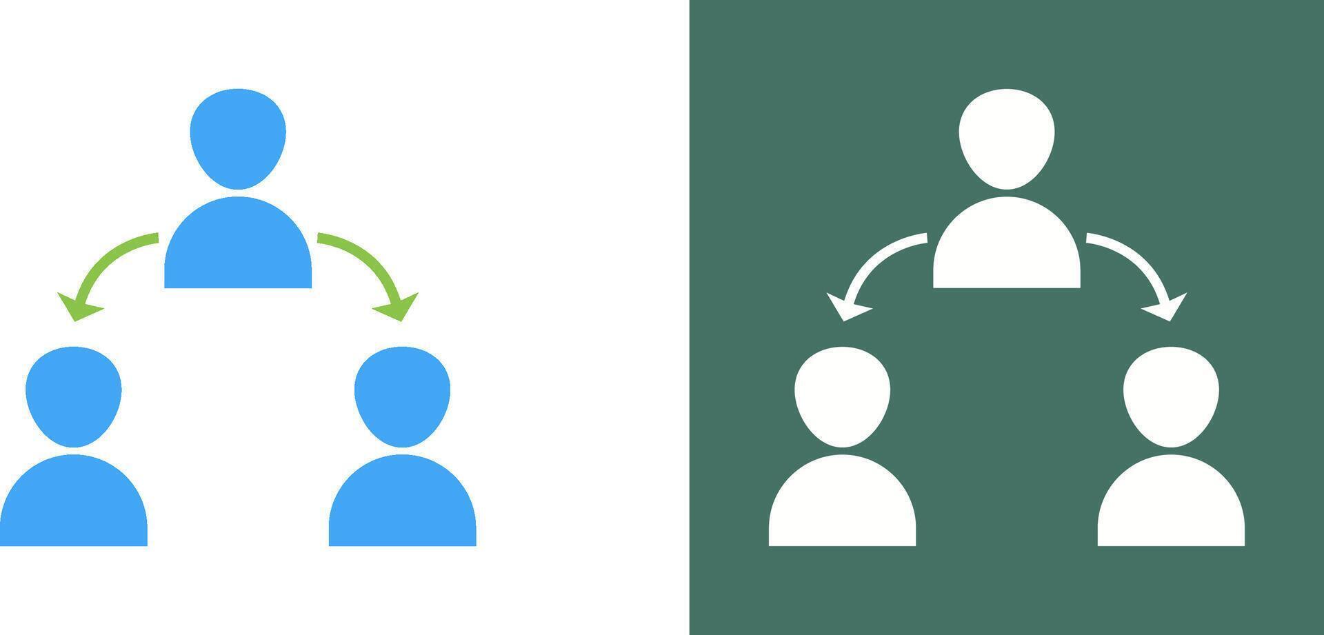 Unique Connected Users Icon Design vector