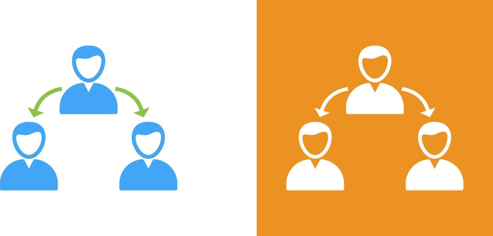 Unique Connected Users Icon Design vector