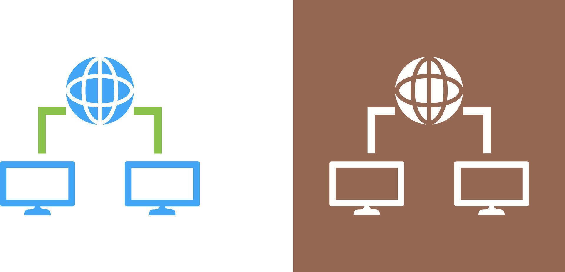 Unique Internet Connectivity Icon Design vector