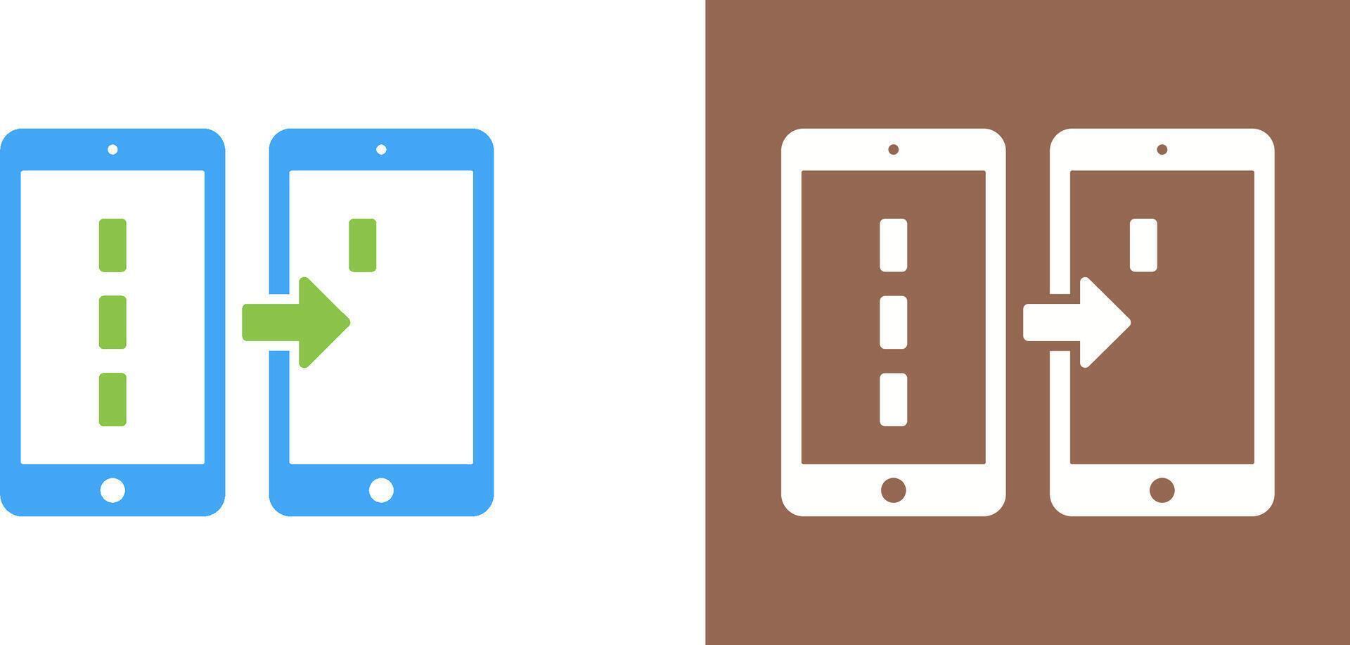 Unique Data Transfer Icon Design vector
