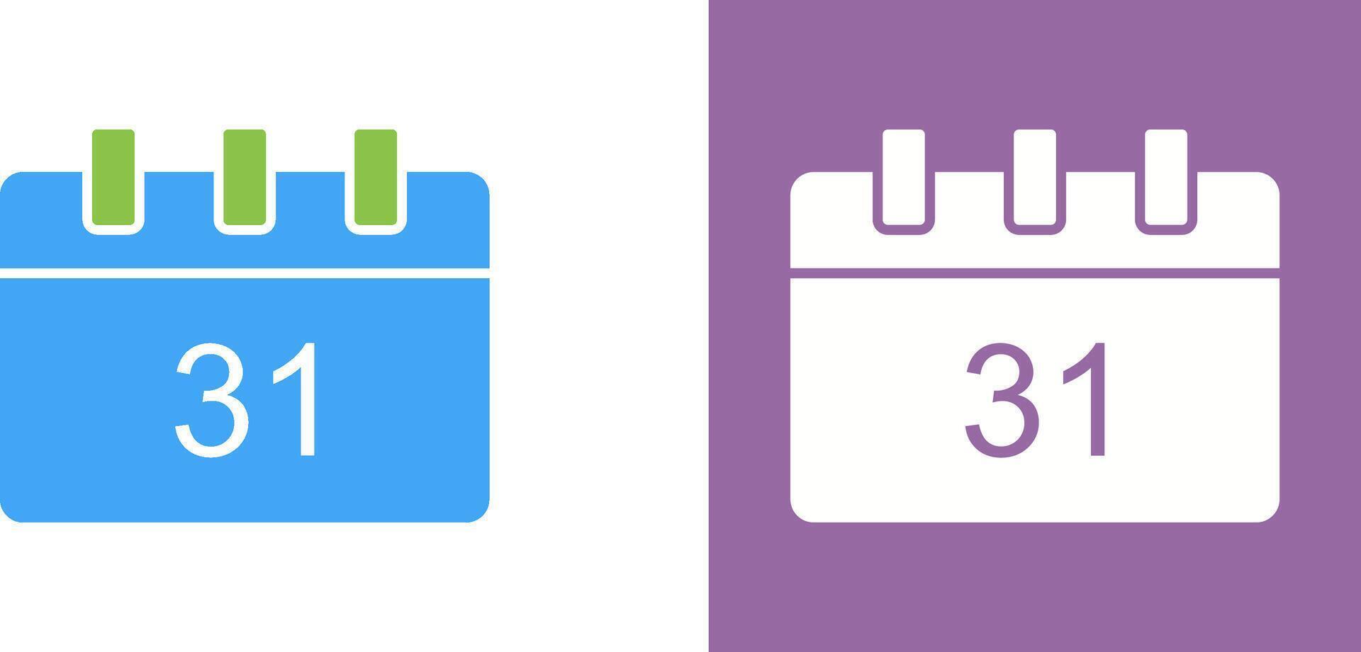 Unique Calendar Icon Design vector