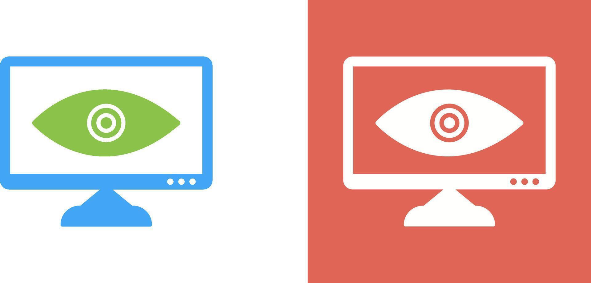 Unique Web Visibility Icon Design vector