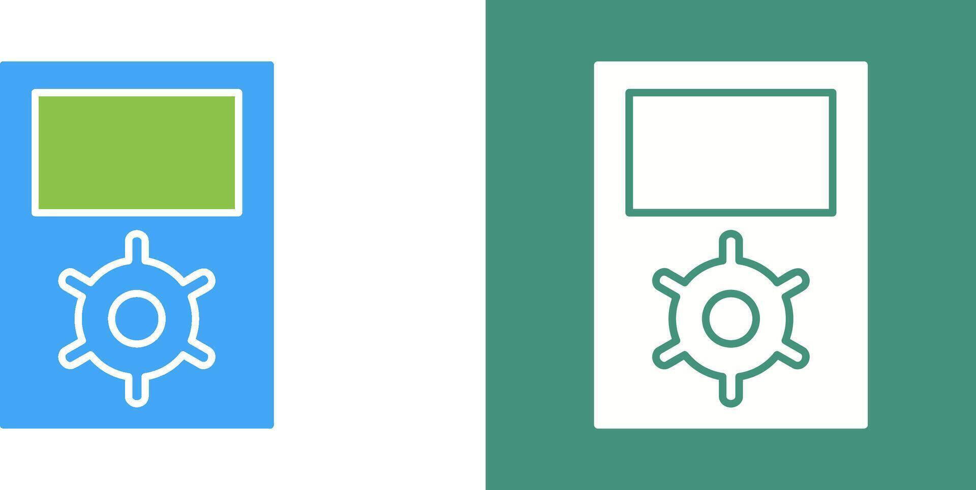 Unique Portfolio Management Icon Design vector