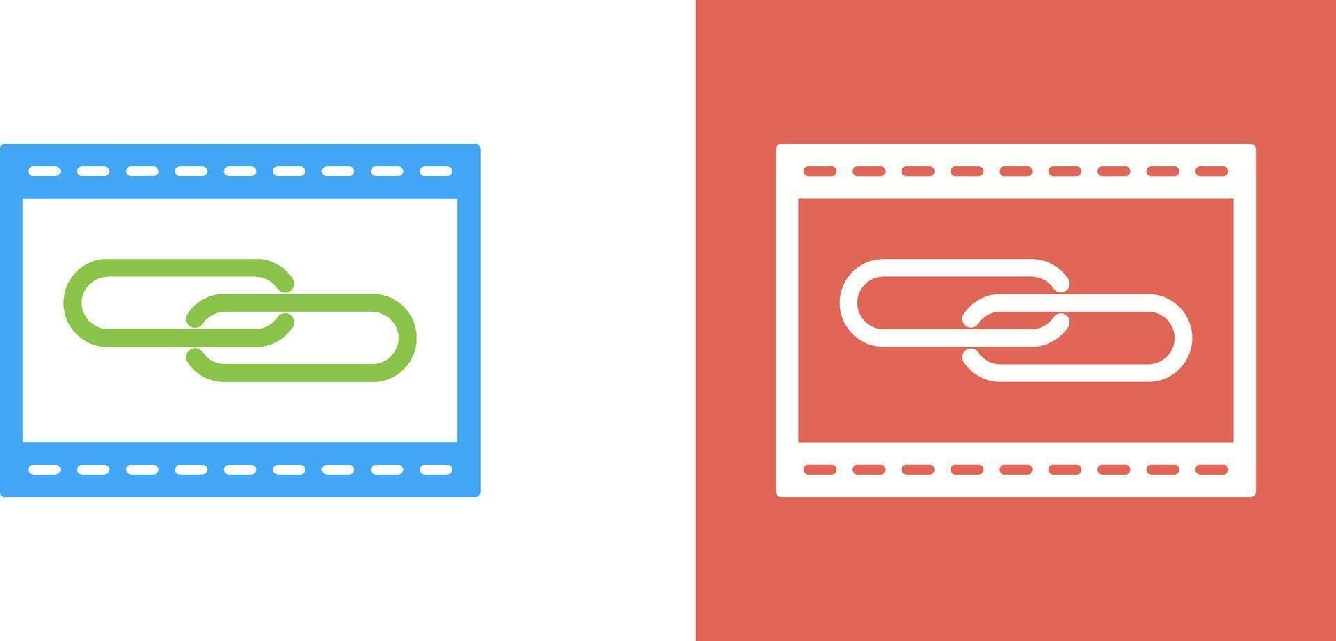 Unique Link Optimization Icon Design vector
