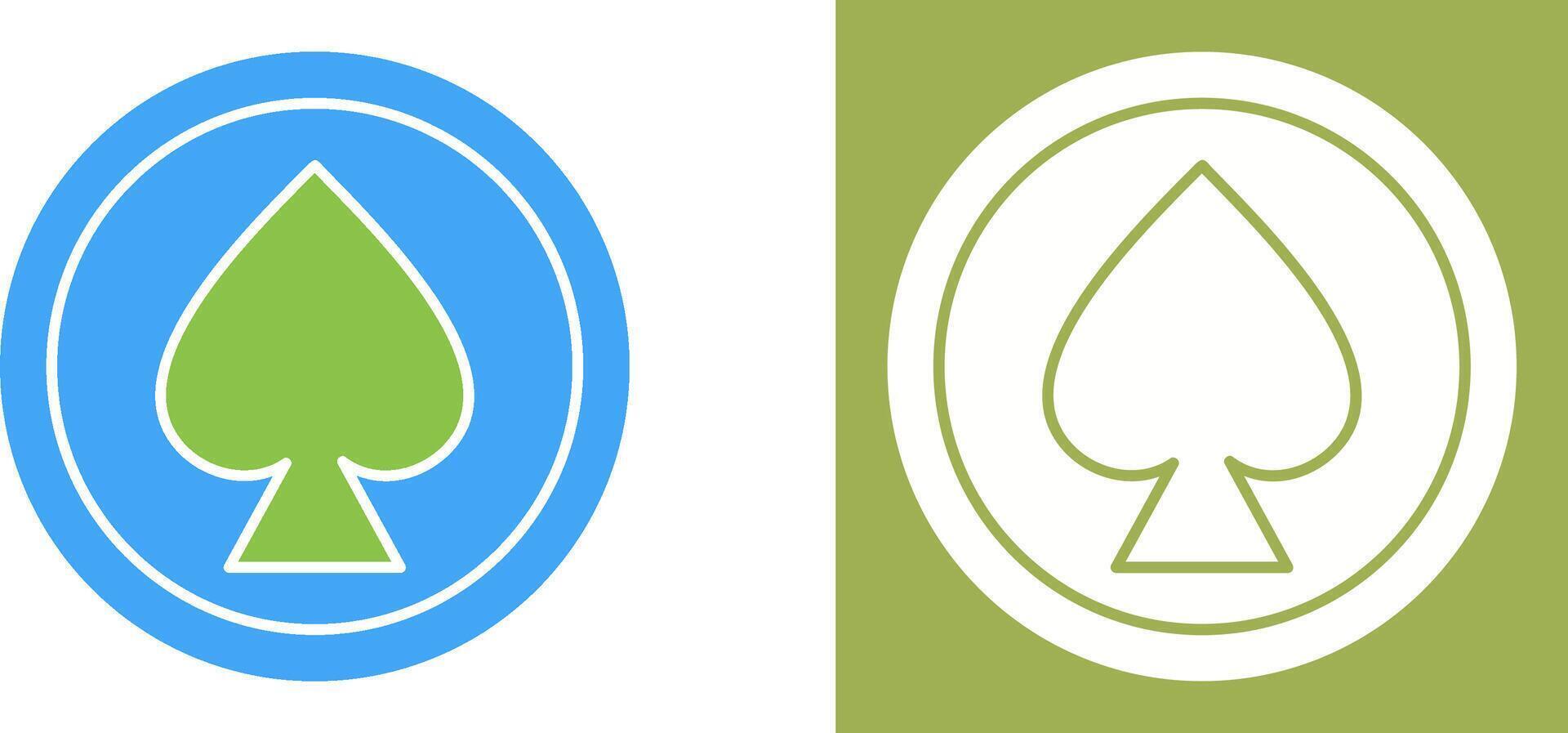 Unique Spade Icon Design vector