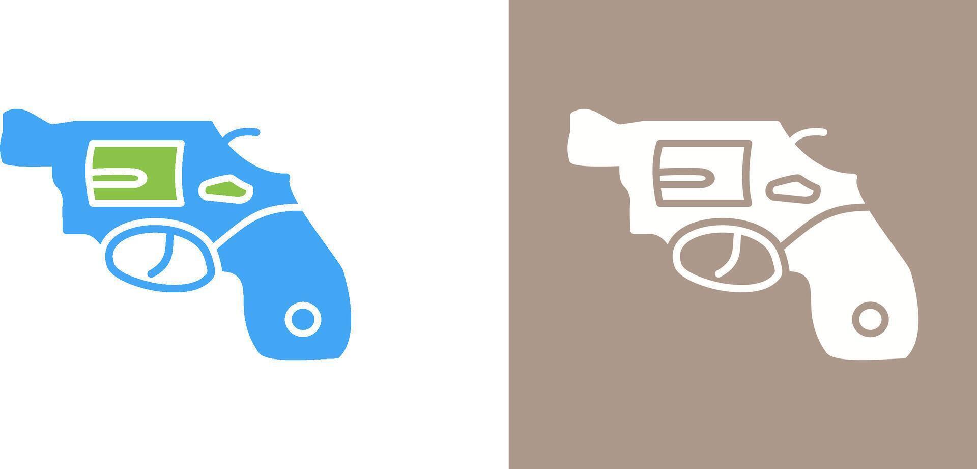 Unique Revolver Icon Design vector