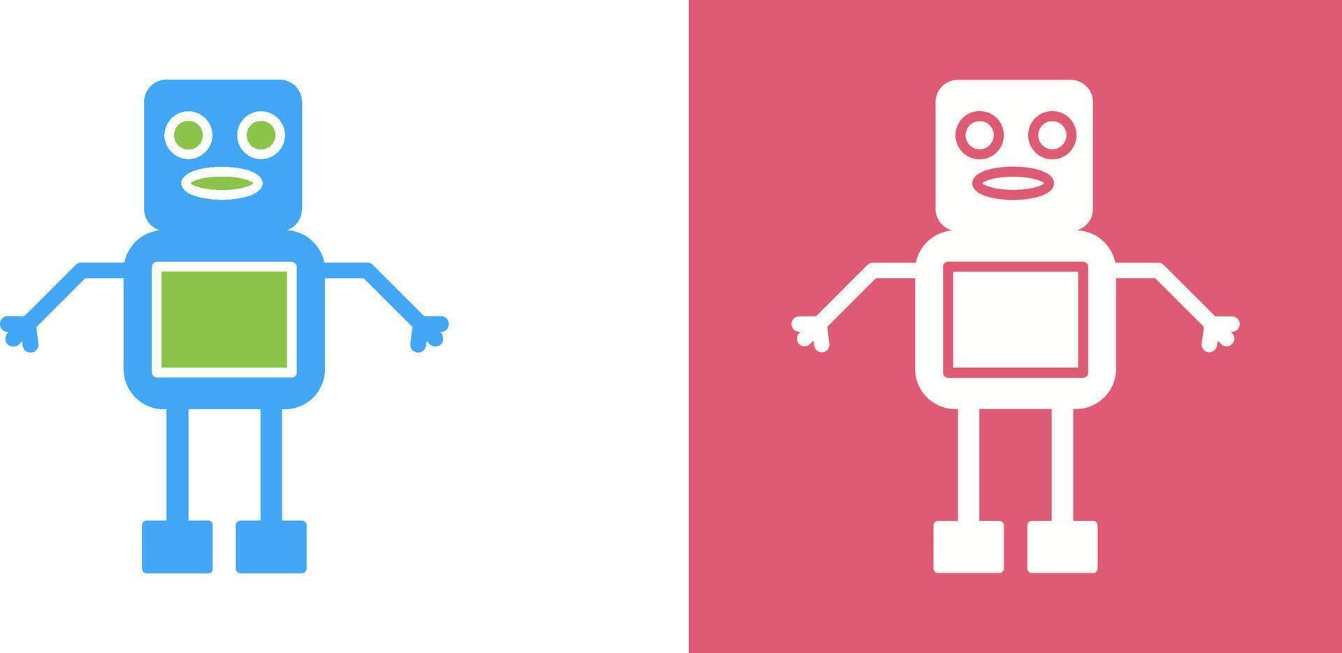 Unique Robot Icon Design vector