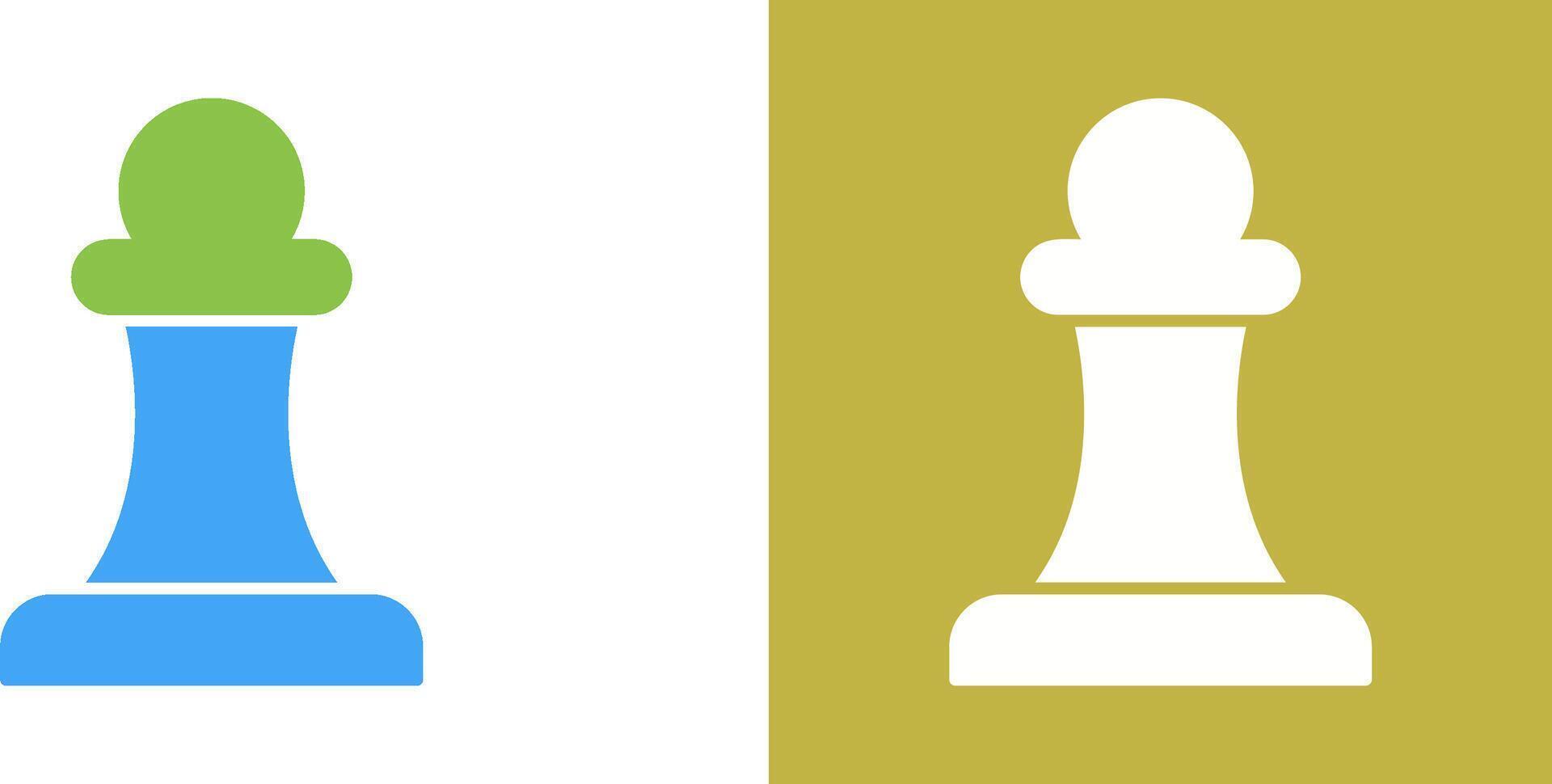 Unique Pawn Icon Design vector