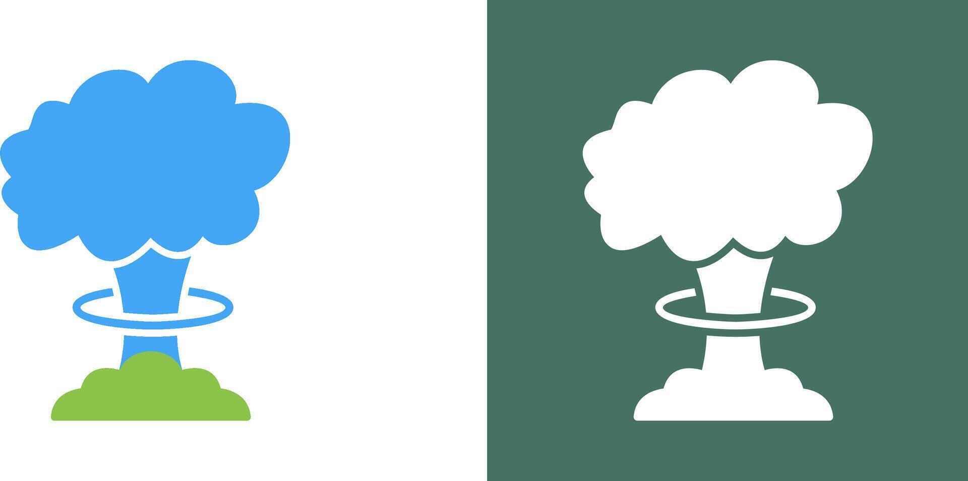 Unique Bomb Blast Icon Design vector