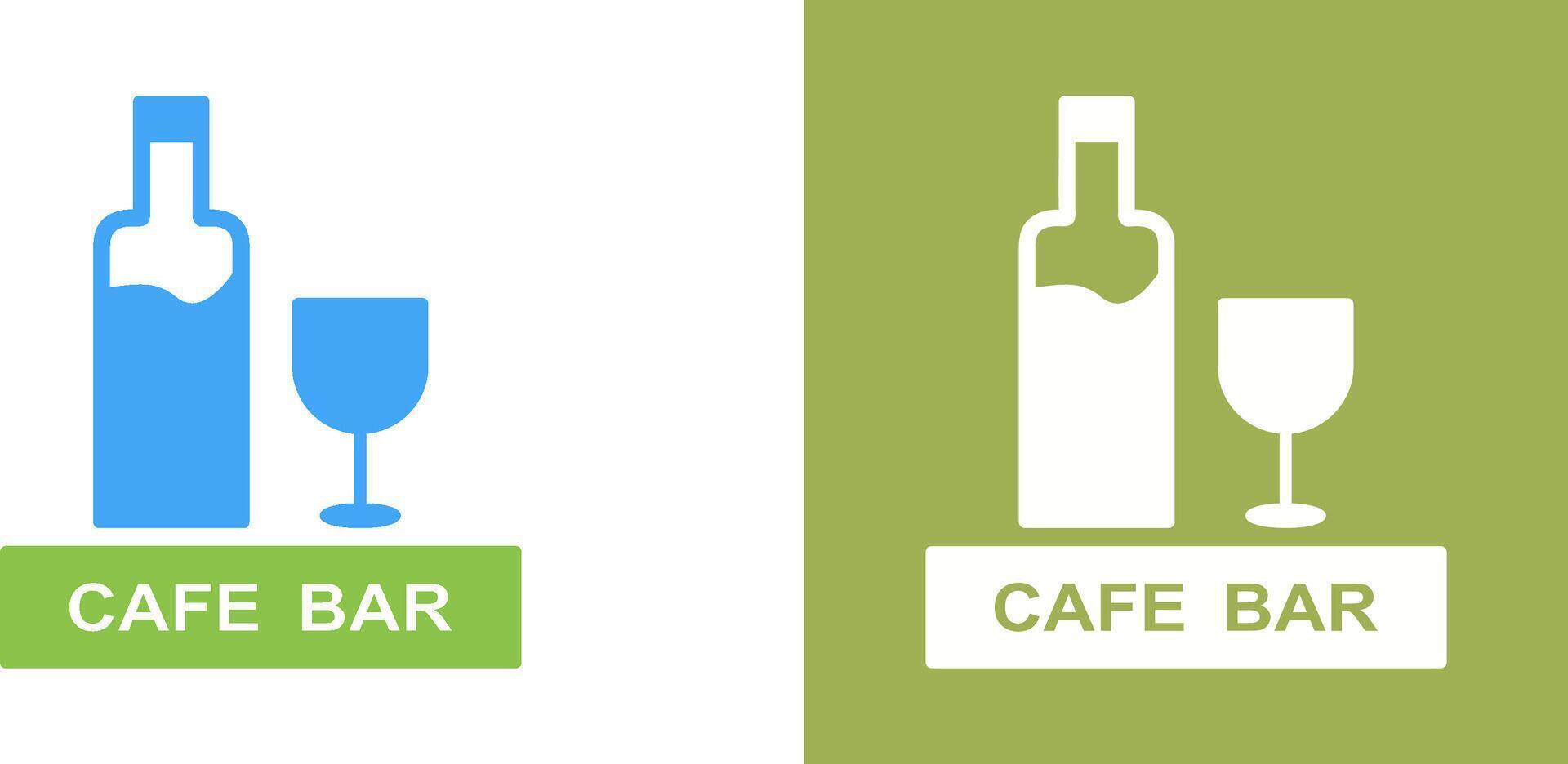 Unique Drinks Cafe Icon Design vector