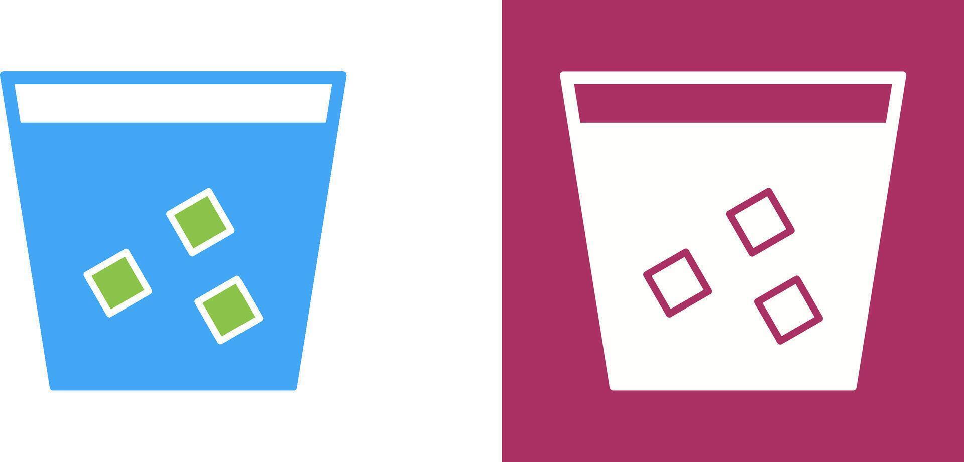 Unique Double Shot Icon Design vector