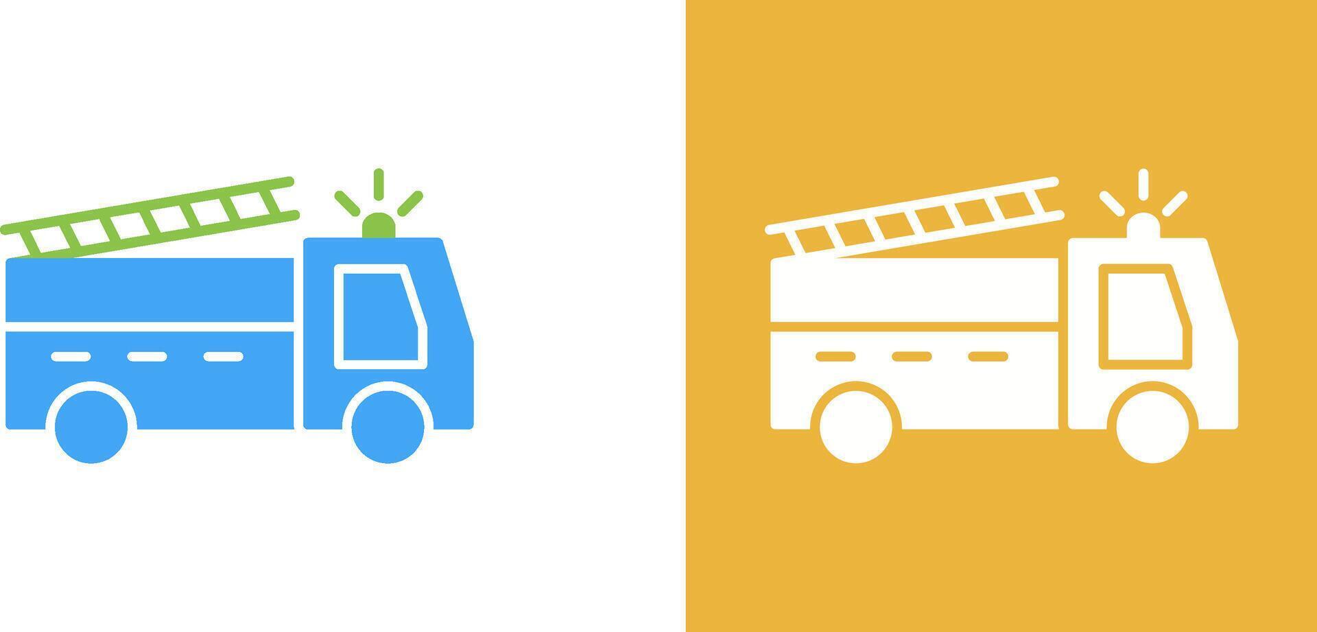 Unique Fire Truck Icon Design vector