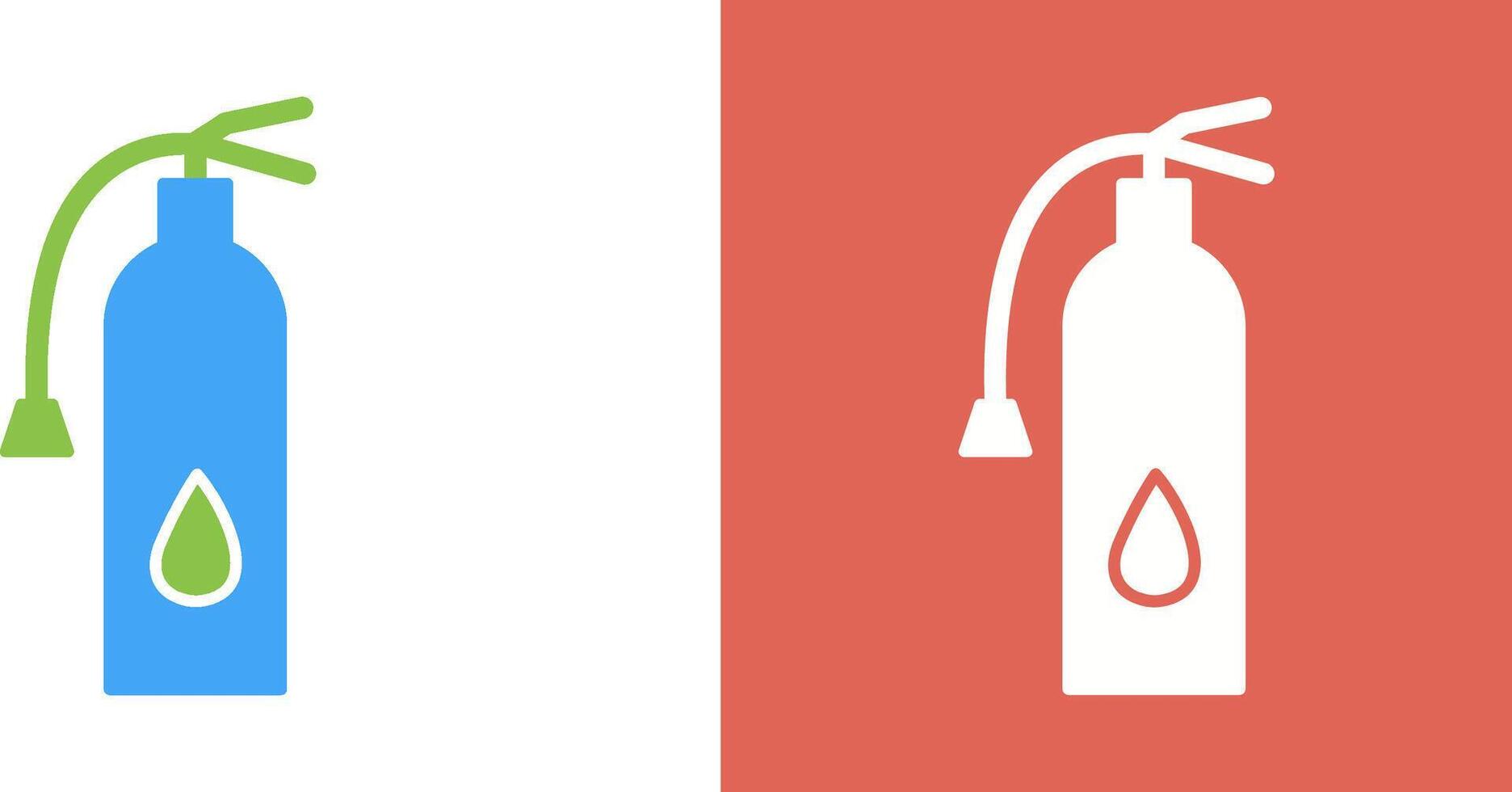 Unique Fire Extinguisher Icon Design vector