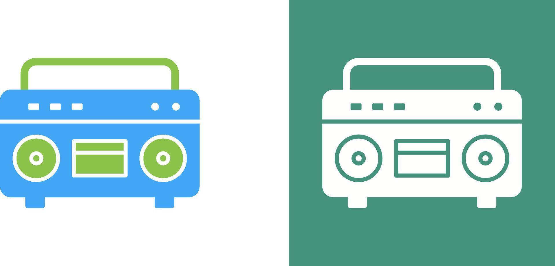 Casette Player Icon Design vector