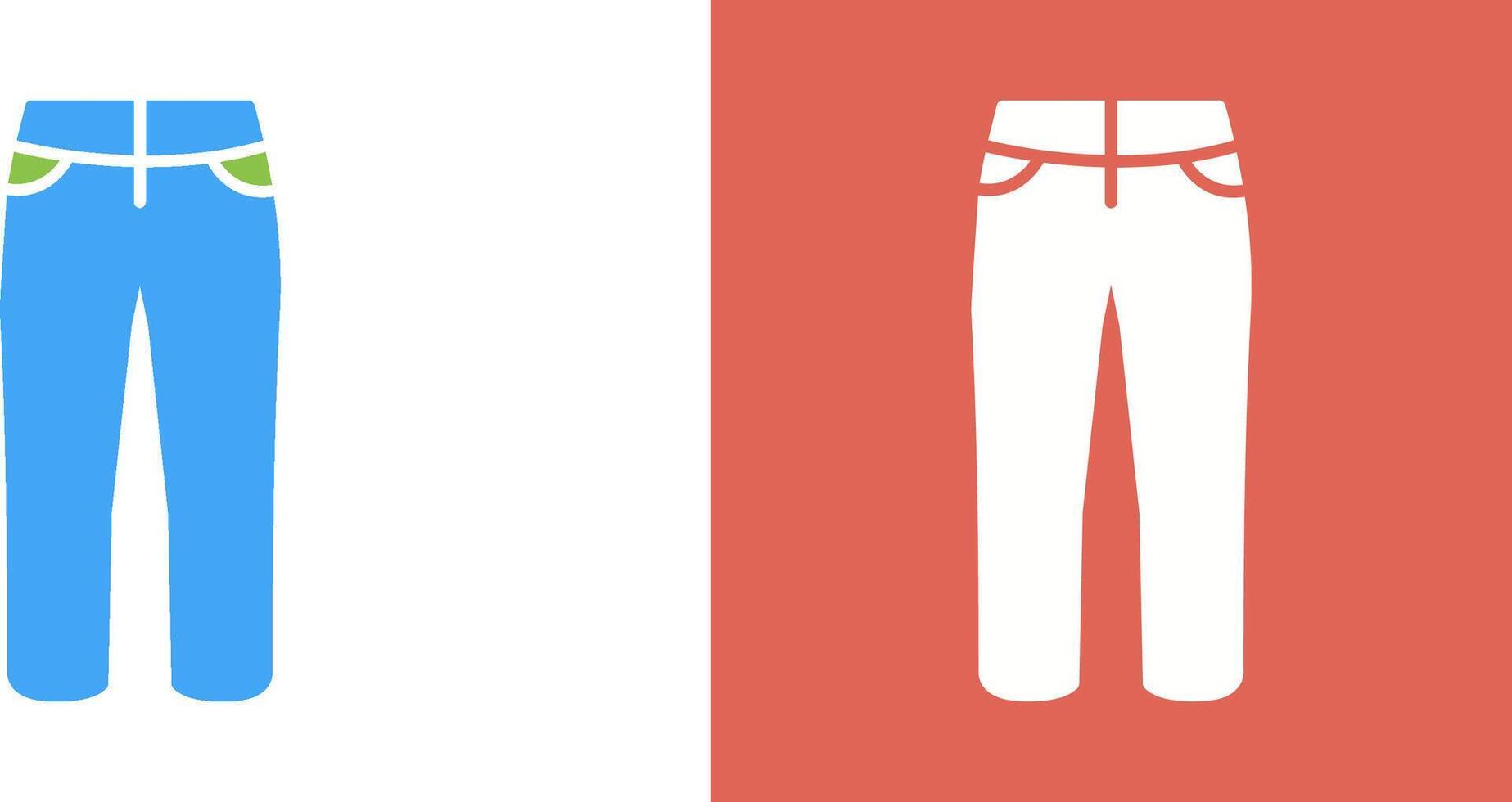 Trousers Icon Design vector