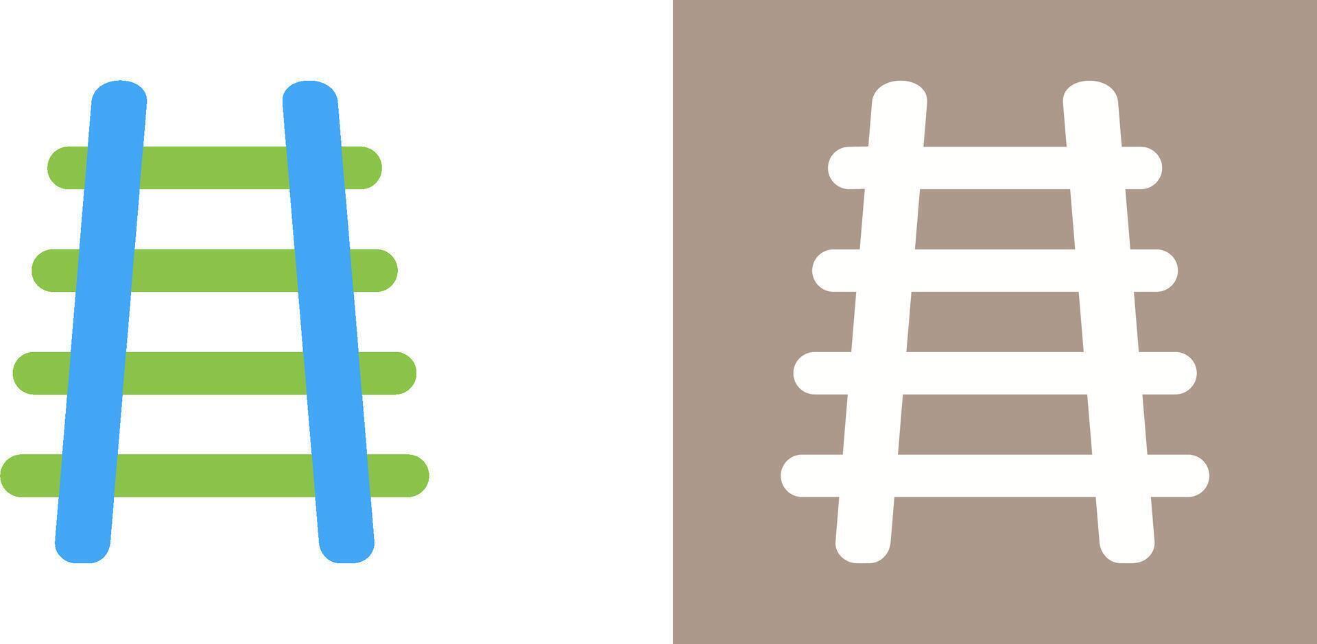 Train Tracks Icon Design vector