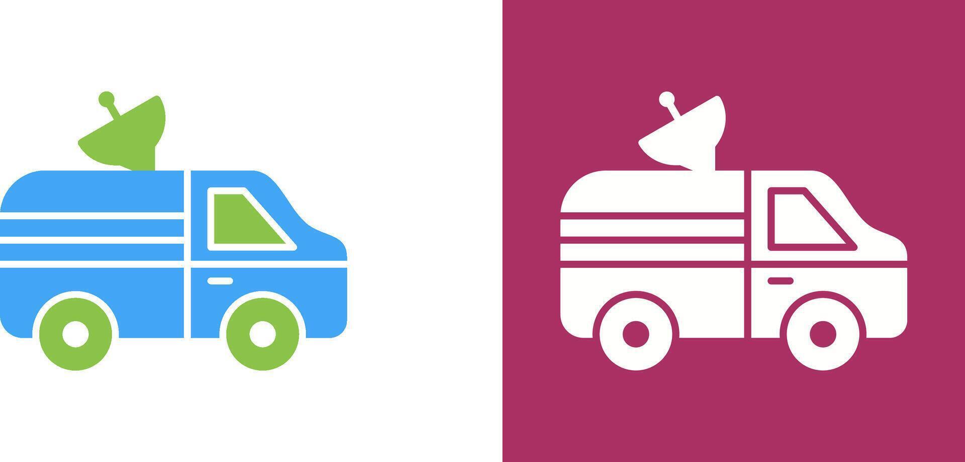 News Van Icon Design vector