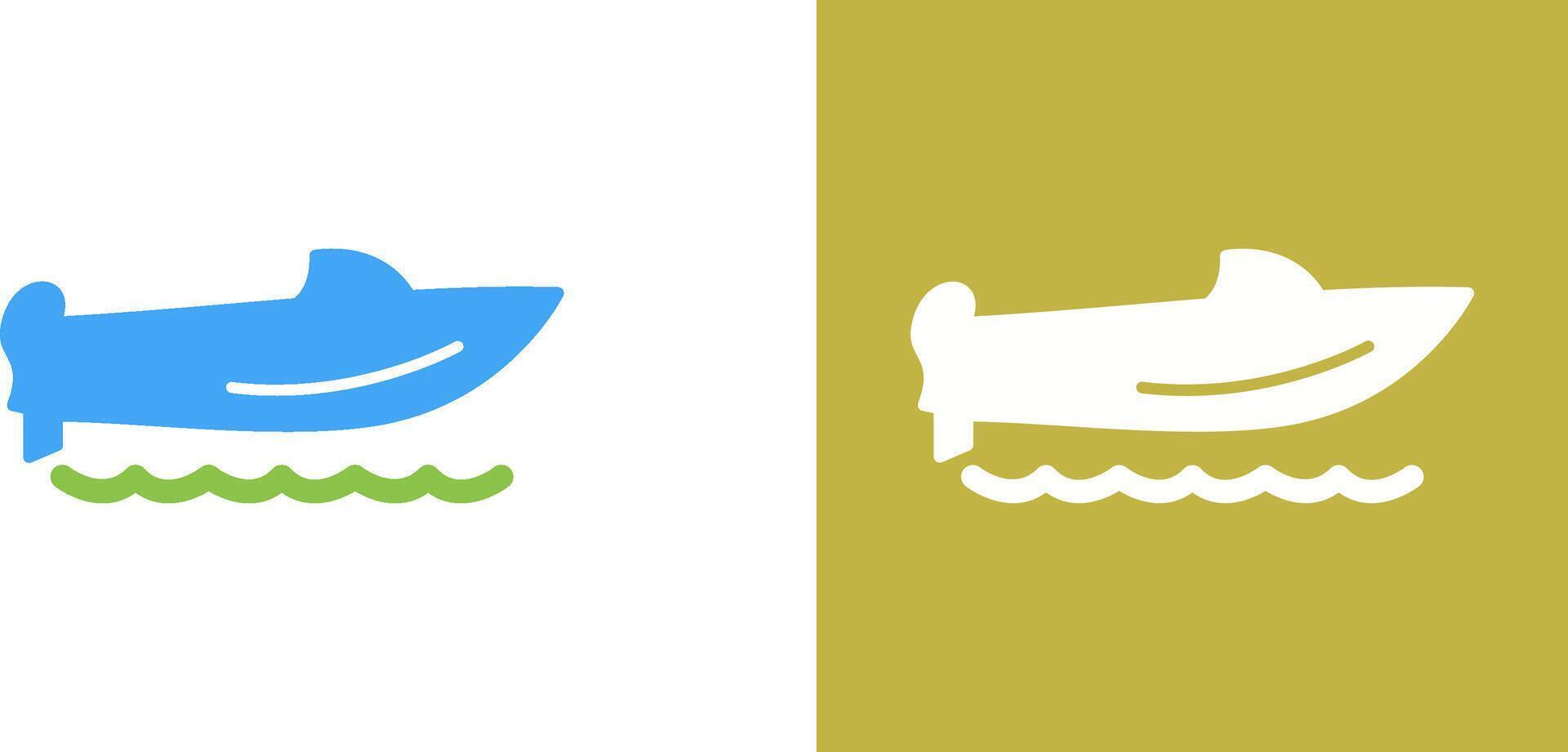 Speed Boat Icon Design vector