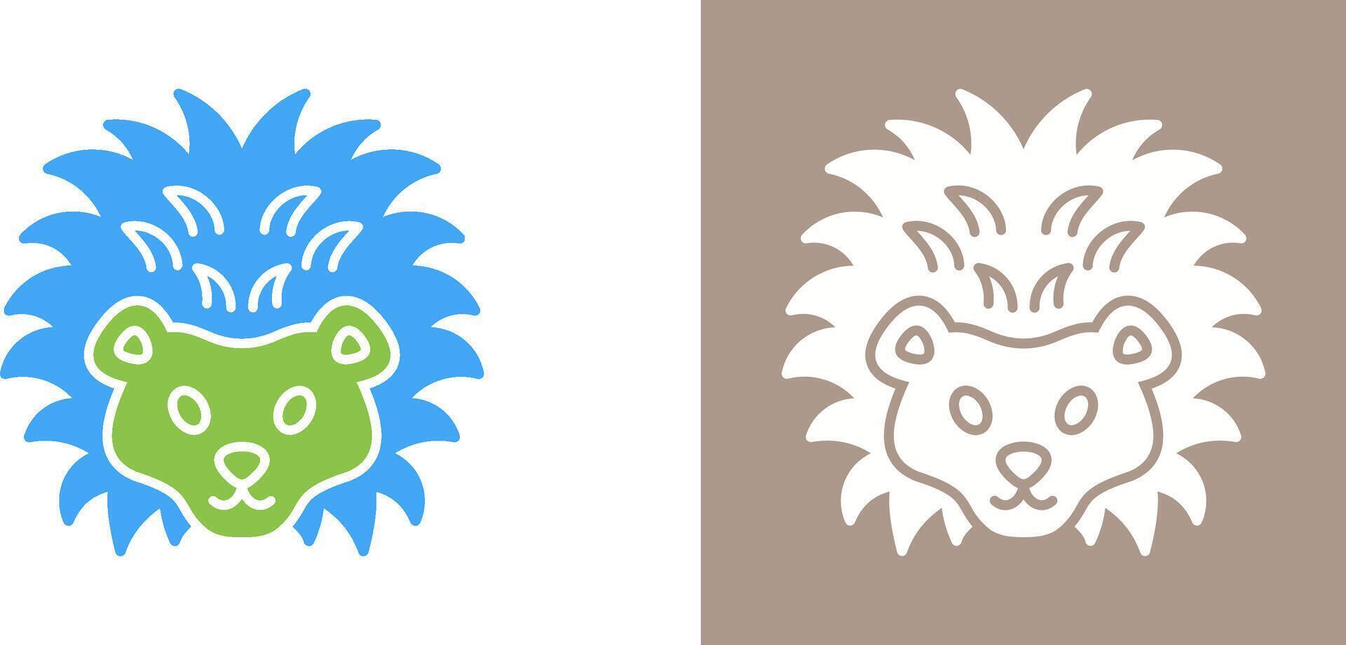Hedgehog Icon Design vector