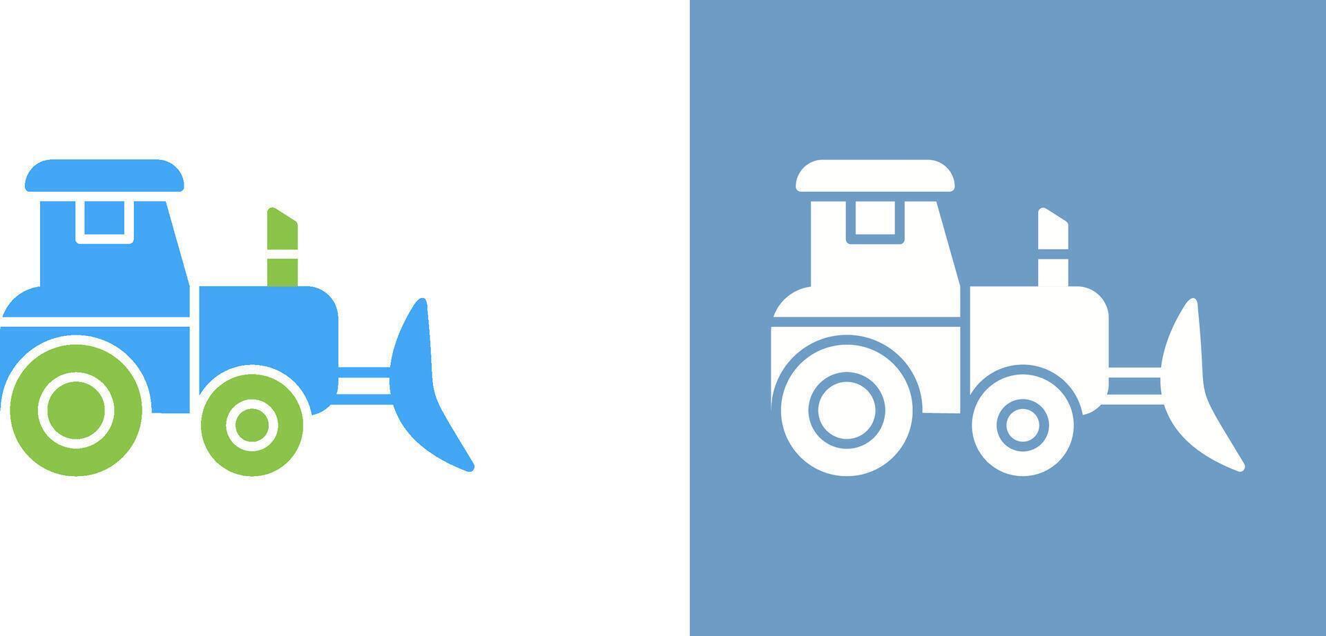 Industrial Tractor Icon Design vector
