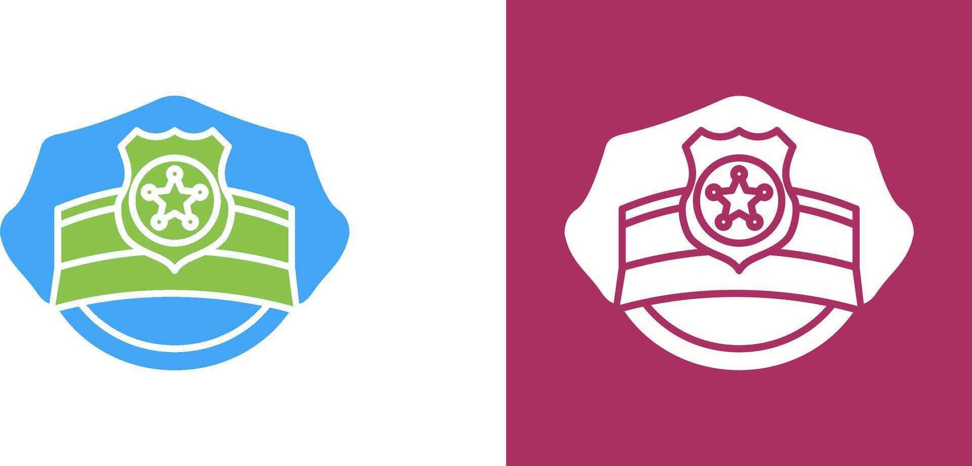 Police Hat Icon Design vector