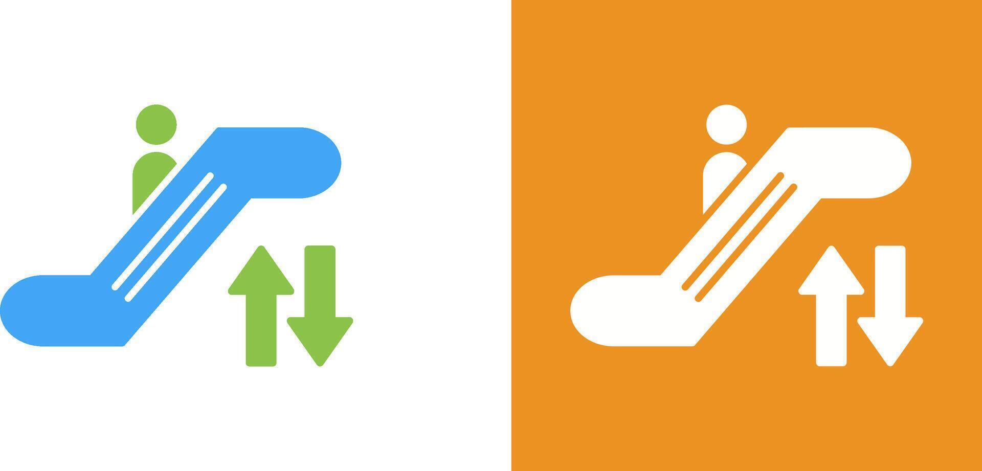 Escalator Icon Design vector