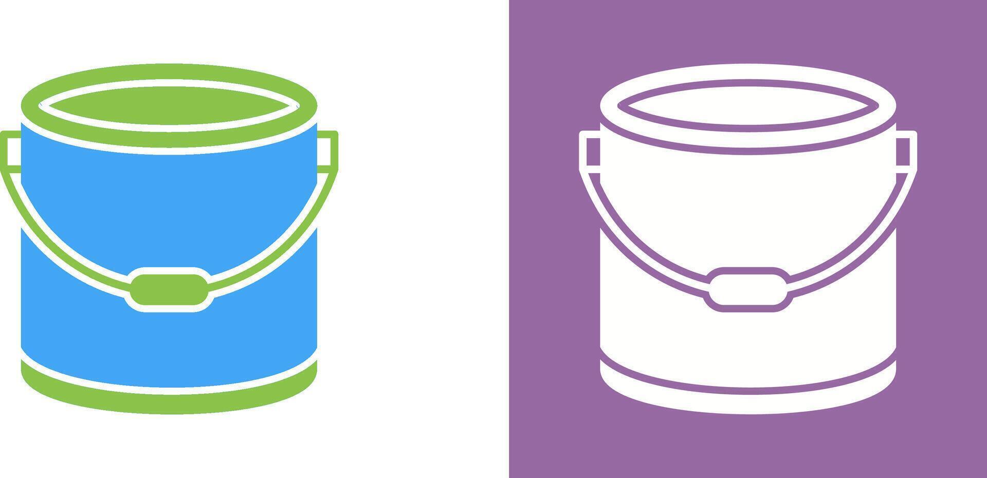 Paint Bucket Icon Design vector