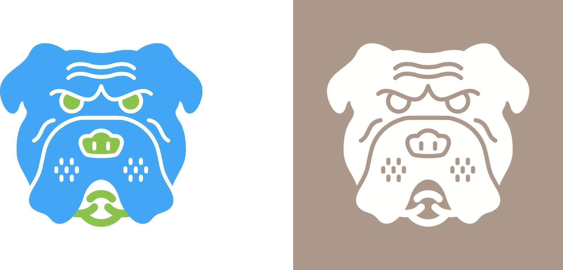 Bulldog Icon Design vector