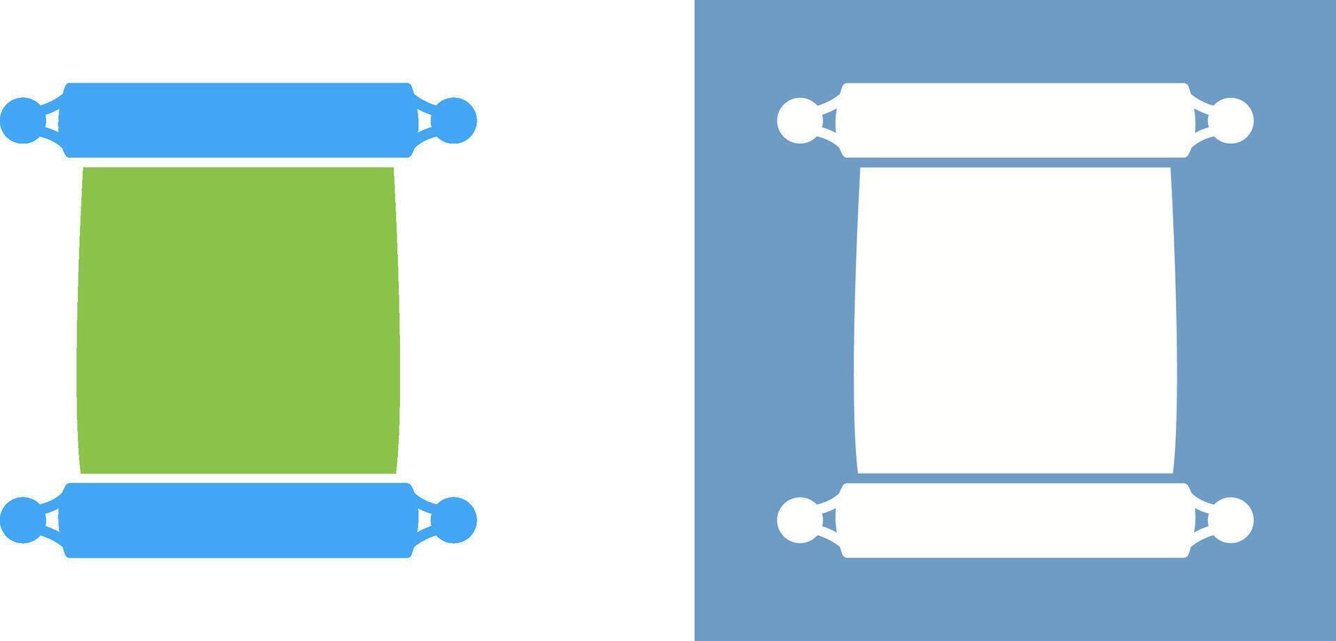 Scroll of Paper Icon Design vector