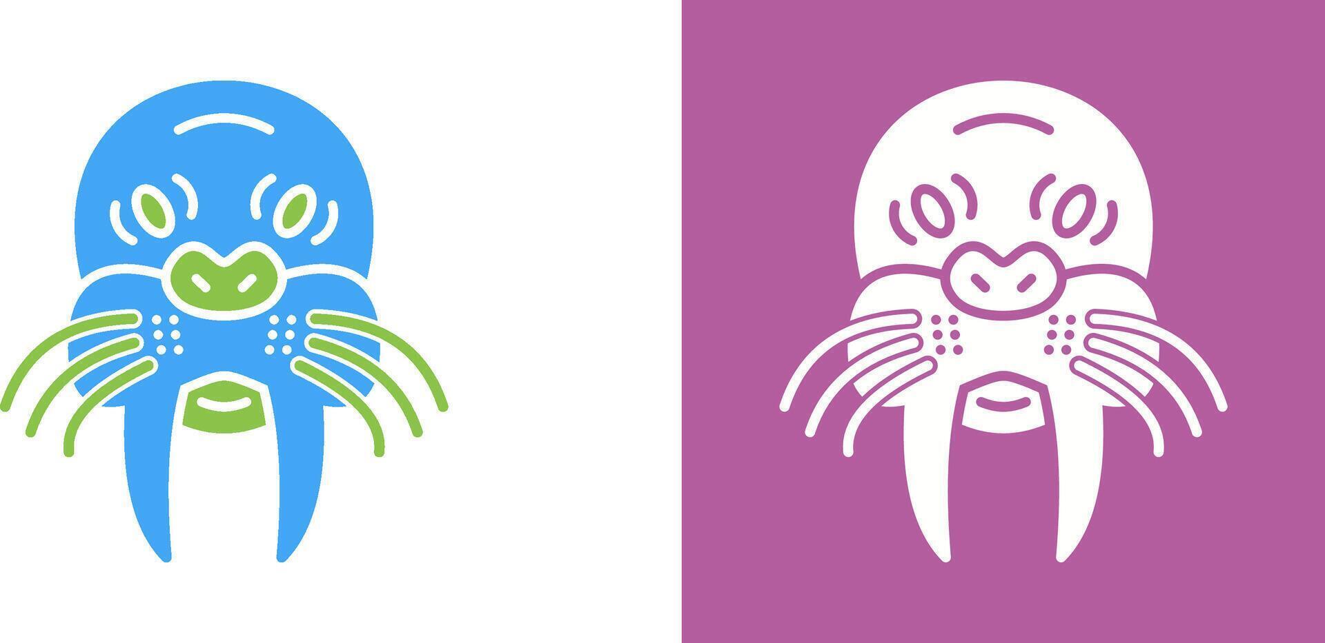 Walrus Icon Design vector