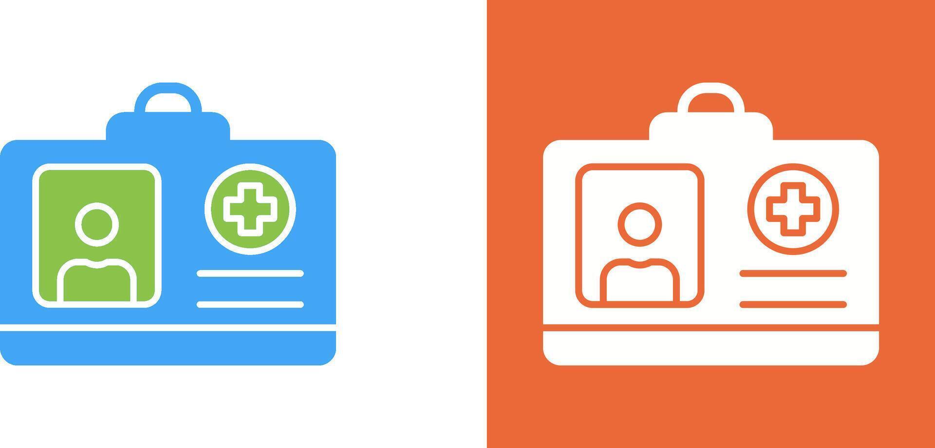 Id Card Icon Design vector