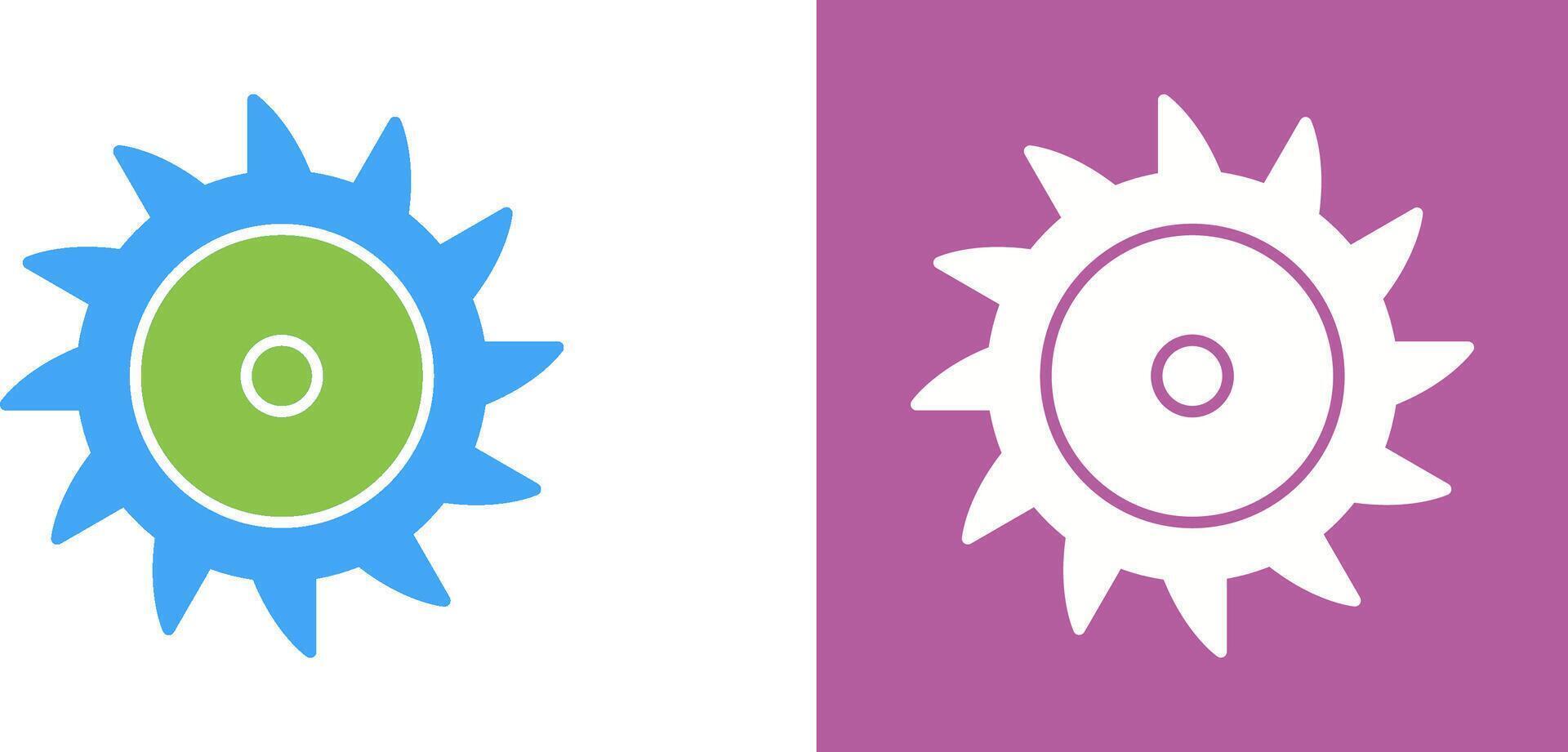 Saw Blade Icon Design vector