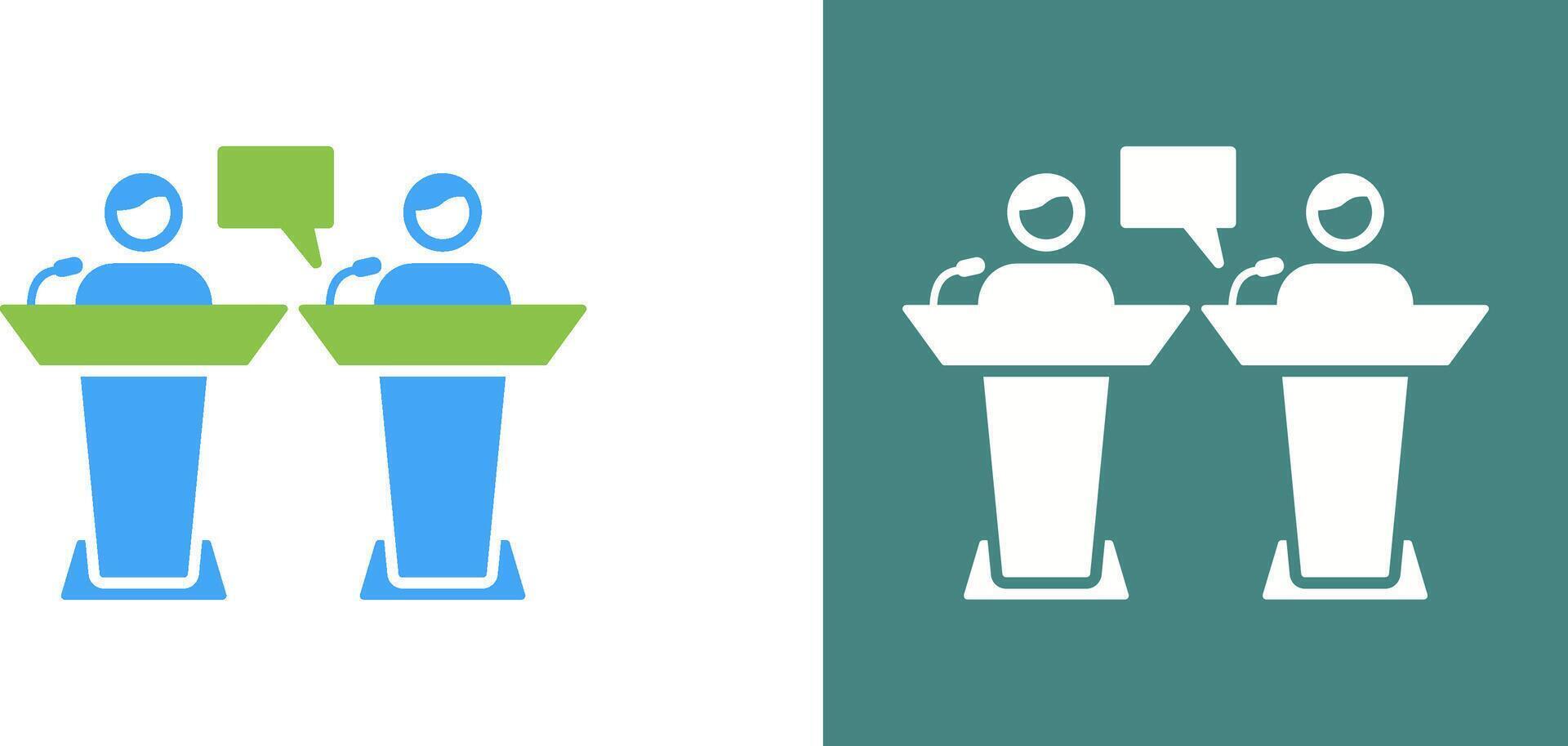 Debate Icon Design vector