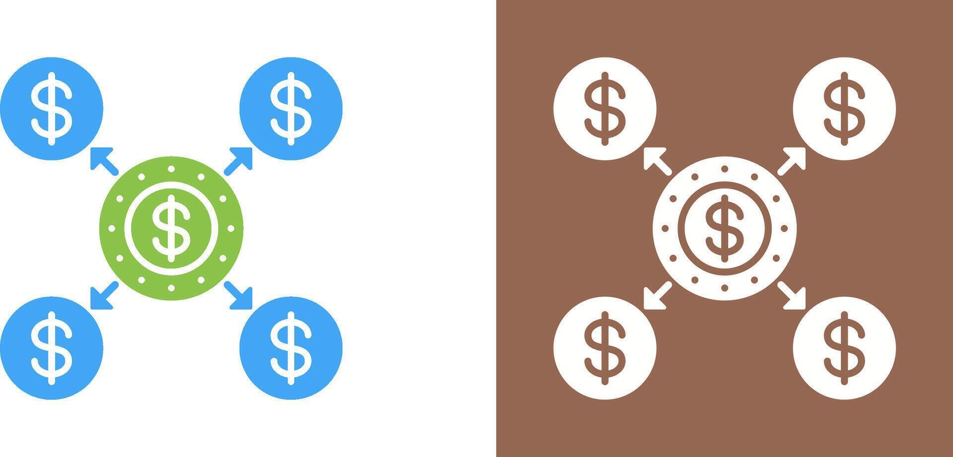 Distribution Icon Design vector