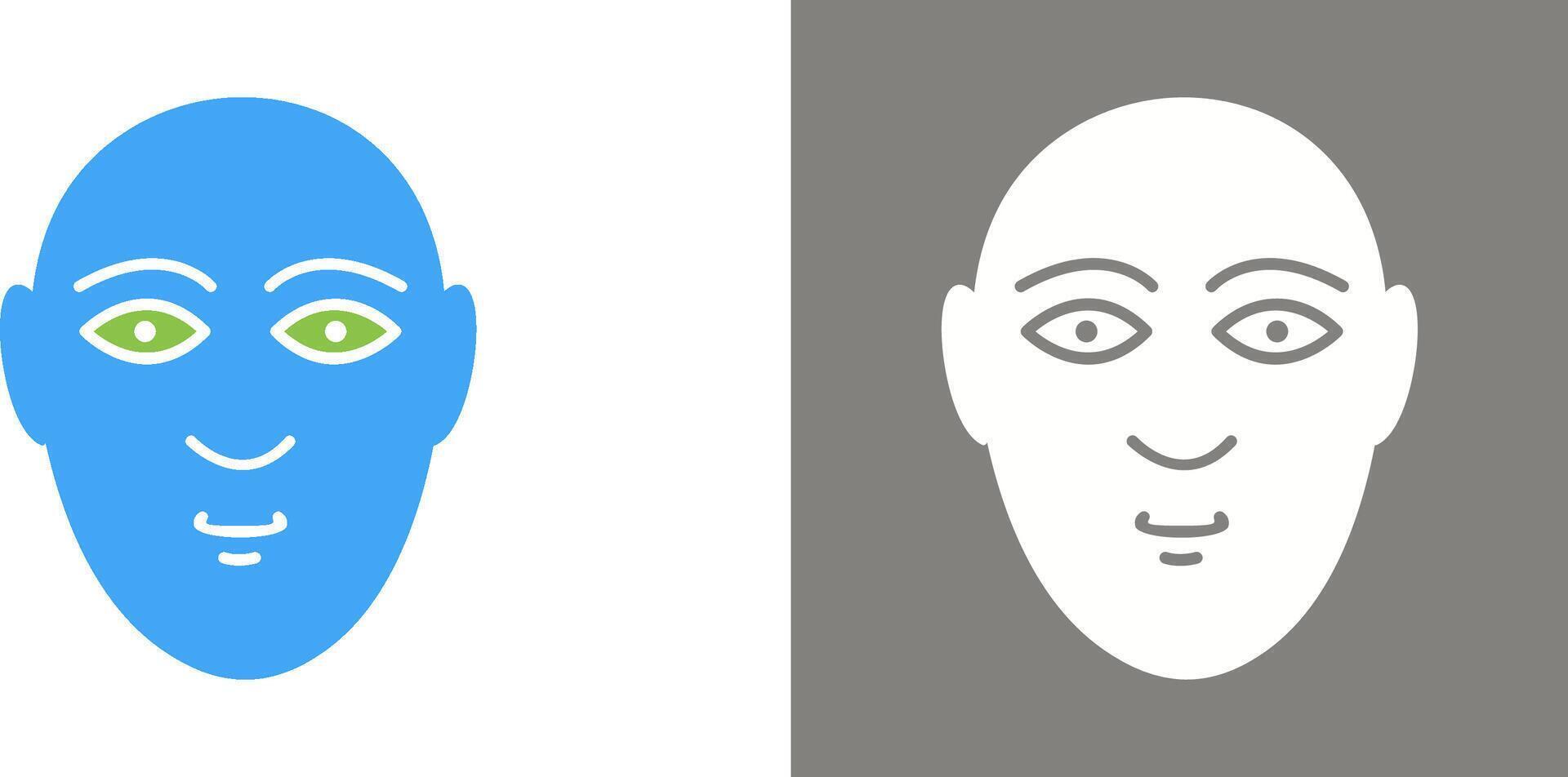 Human Face Icon Design vector