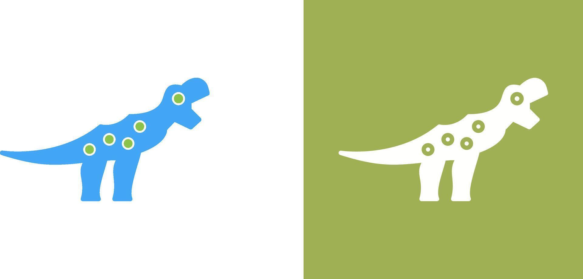 Dinosaur Icon Design vector