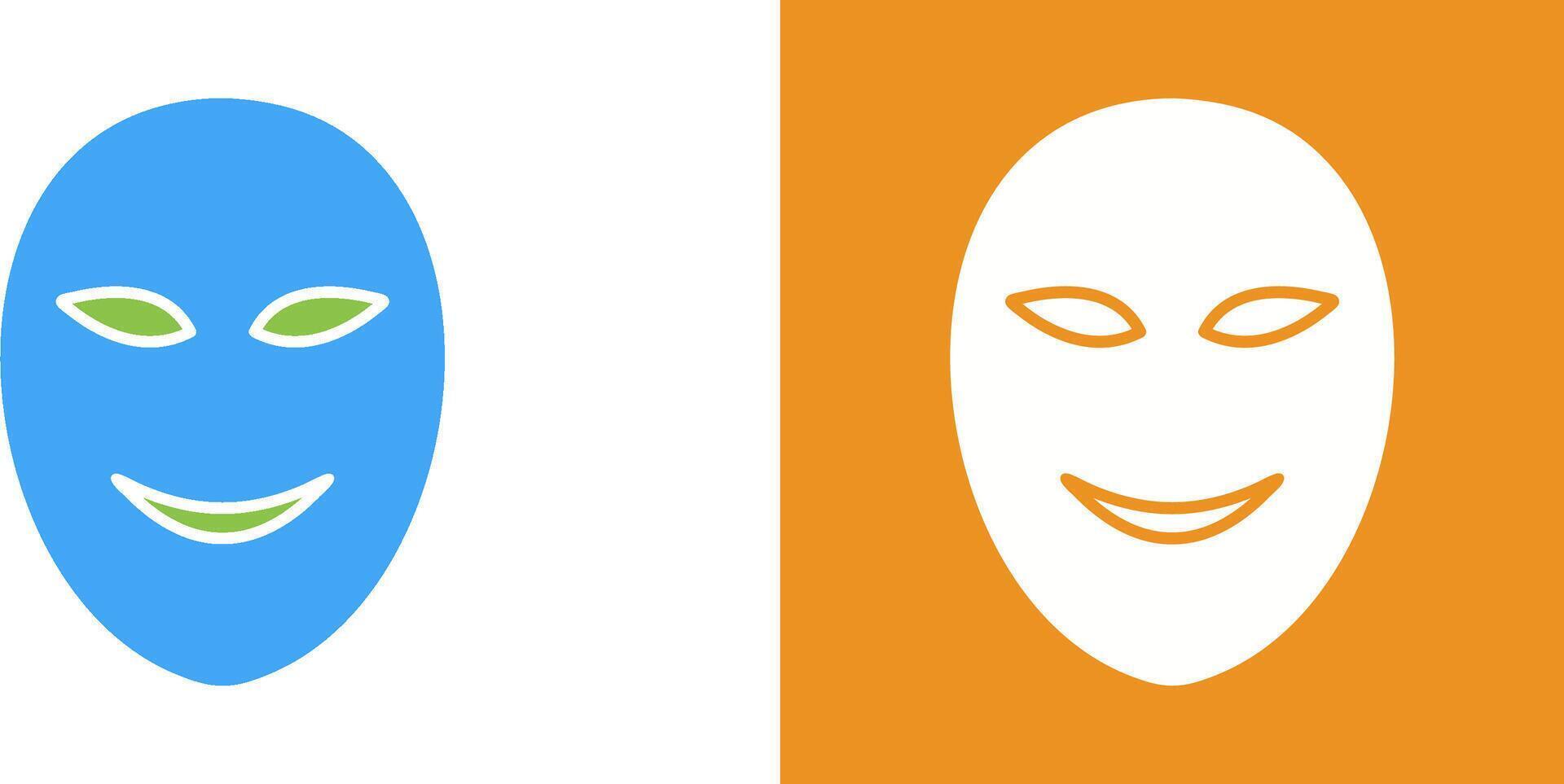 Ancient Face Mask Icon Design vector