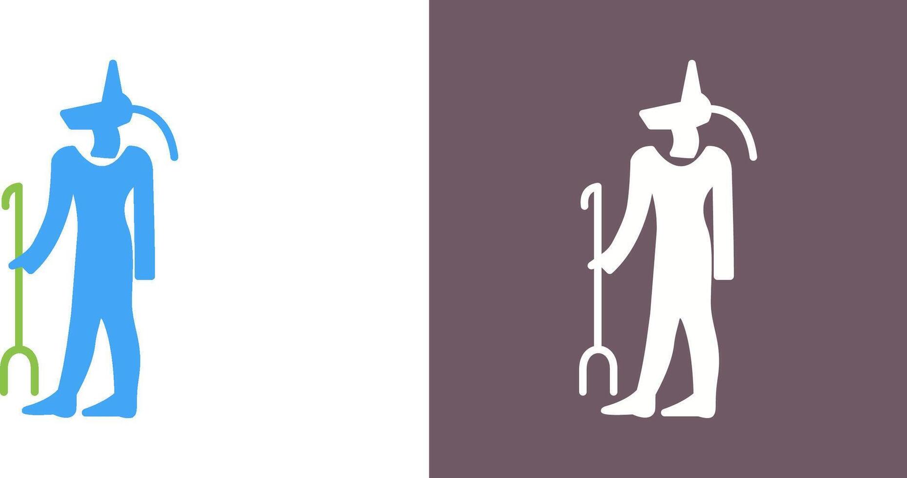 Egyptian god Icon Design vector