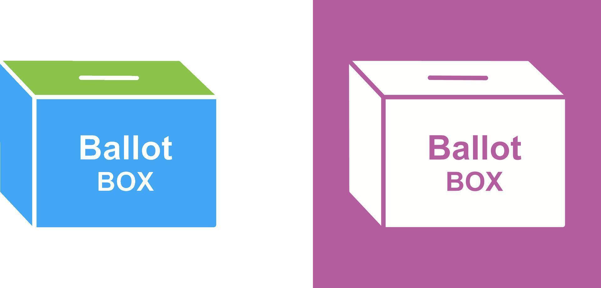 Ballot Box Icon Design vector